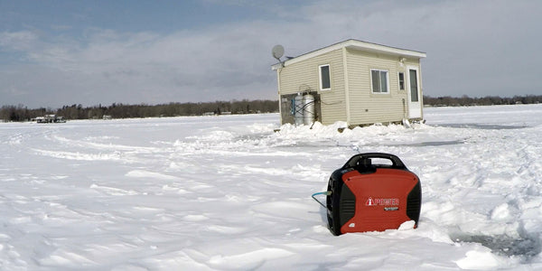 Inverter Generators Keep the Ice Shanty Warm and Powered