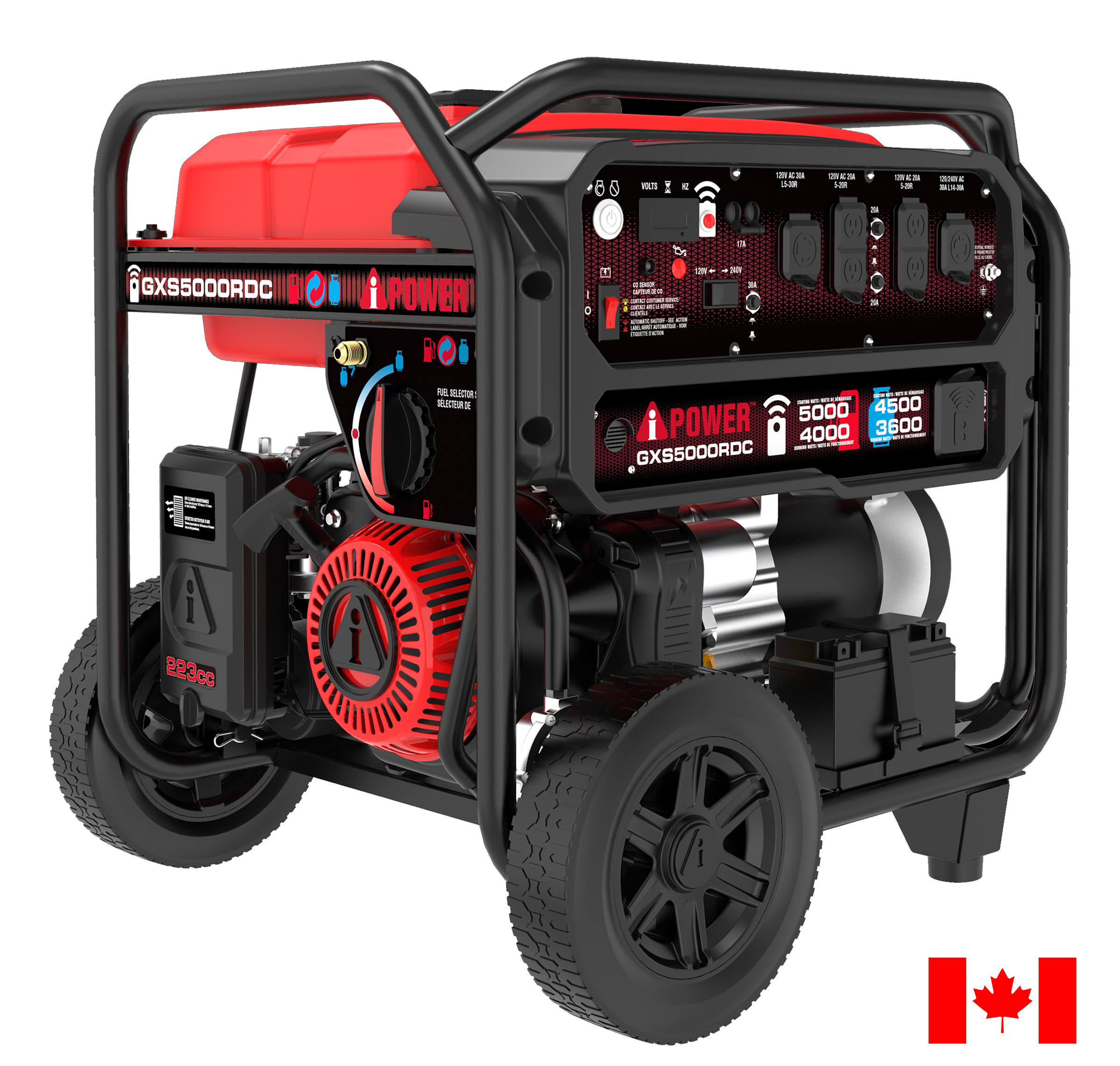 GXS5000RDC - Remote Dual Fuel Generator