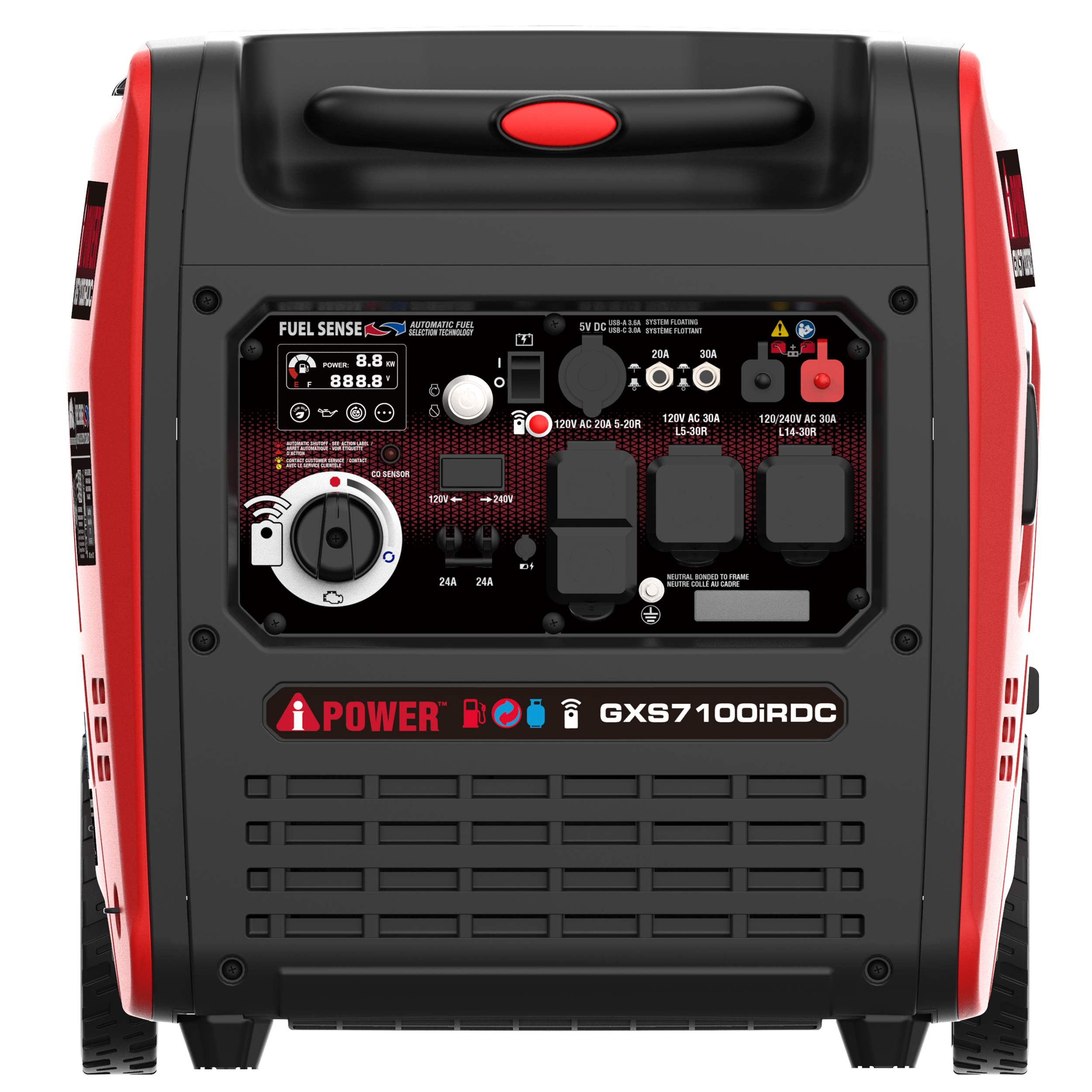 GXS7100iRDC - Dual Fuel Remote Control Generator