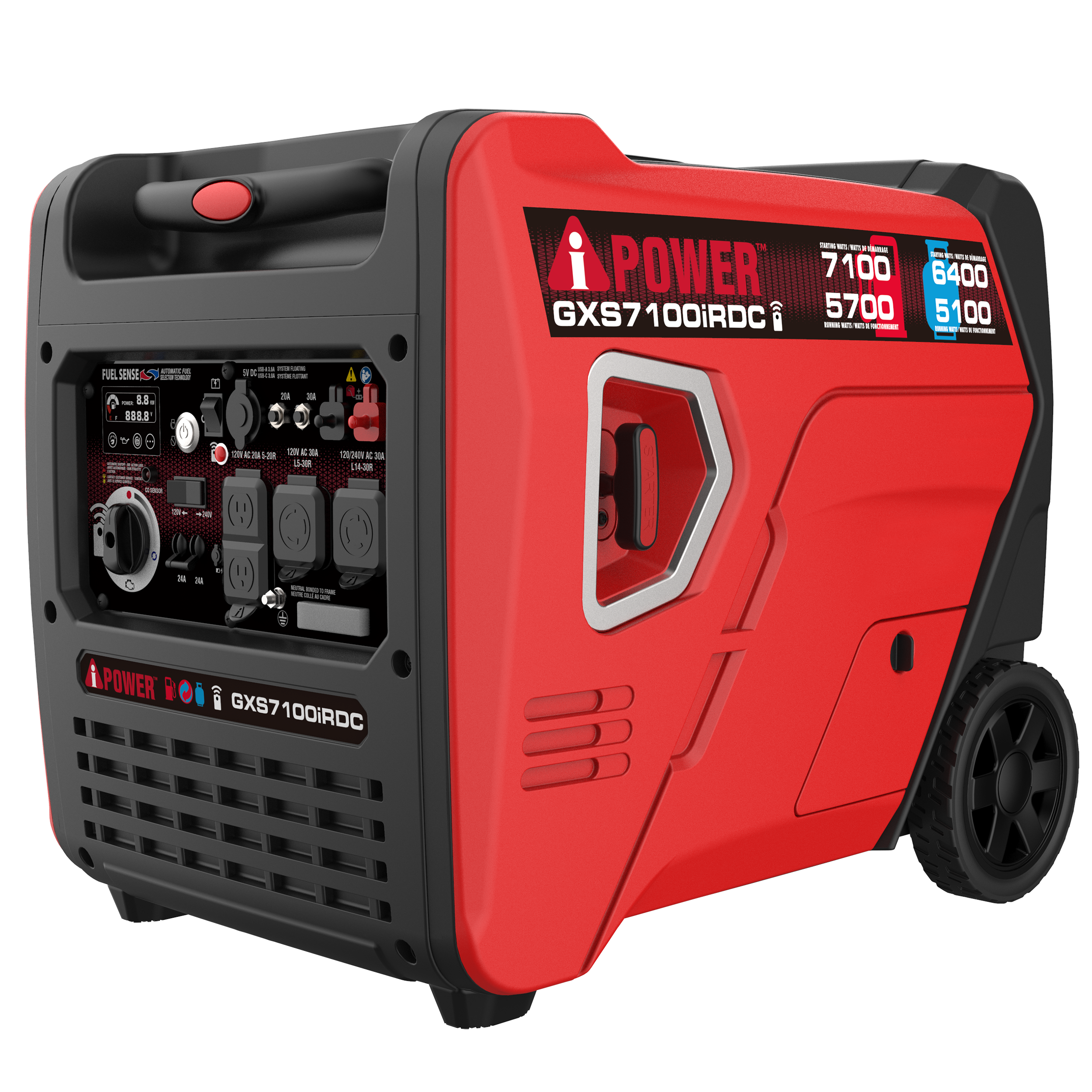 GXS7100iRDC - Dual Fuel Remote Control Generator