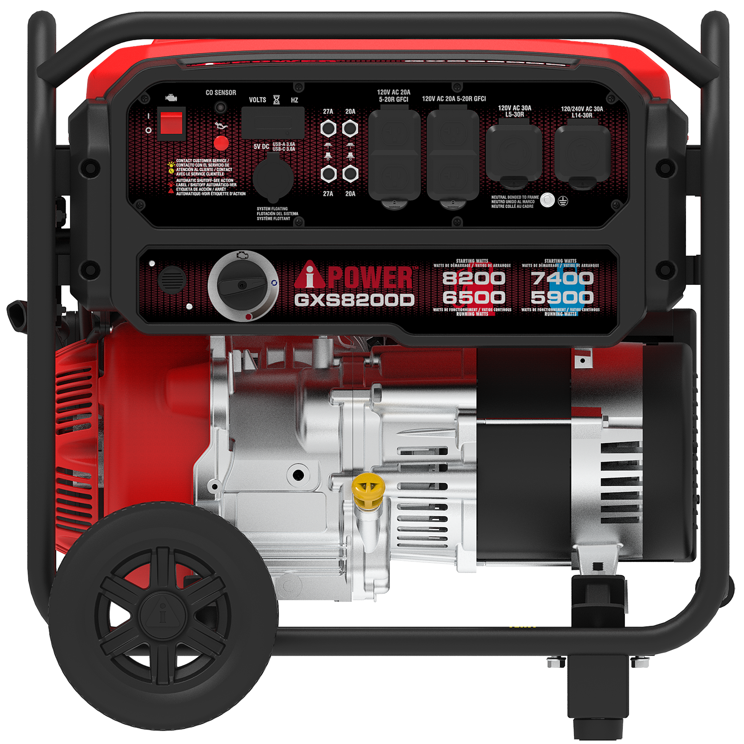 GXS8200D 8200-Watt Dual Fuel Generator