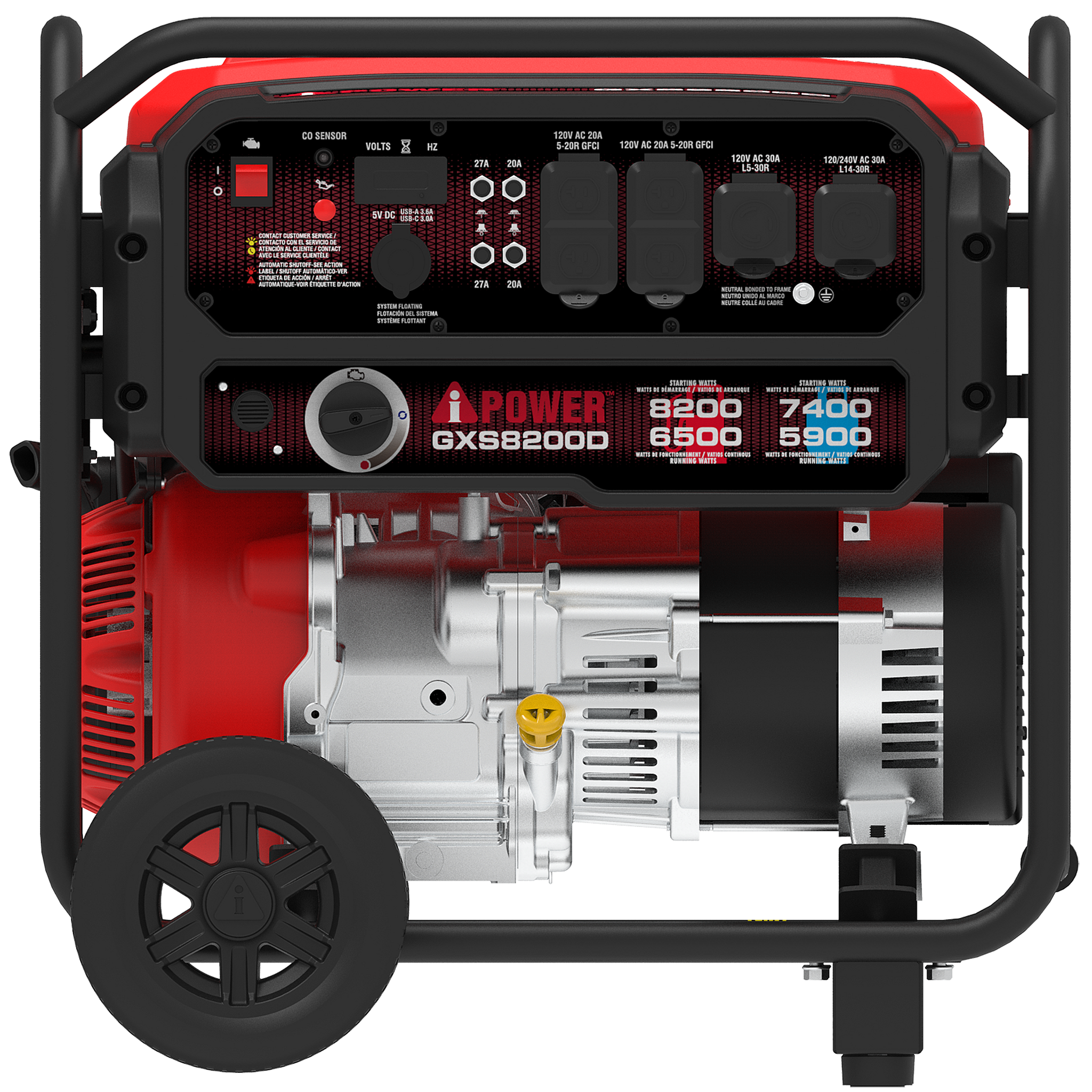 GXS8200D 8200-Watt Dual Fuel Generator