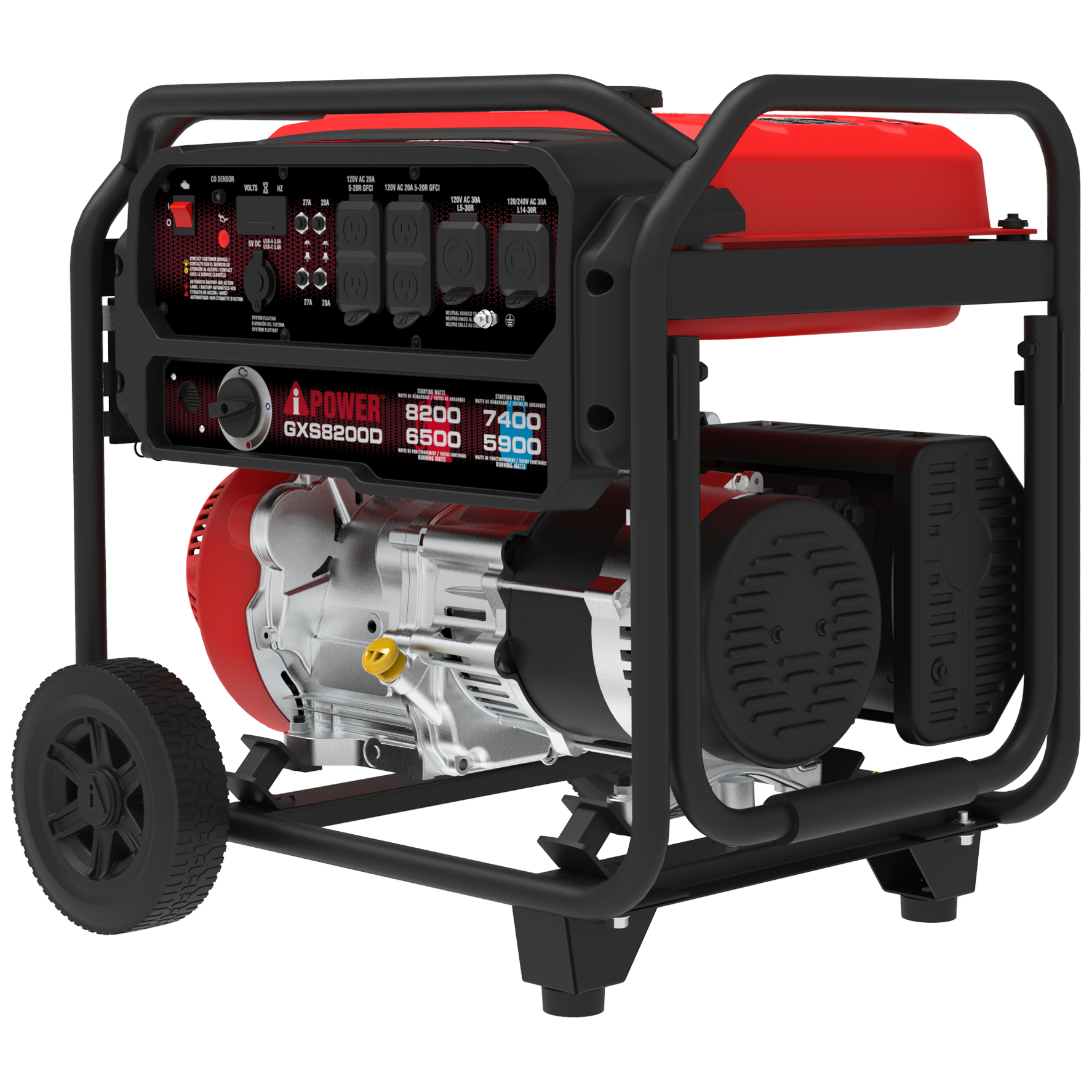 GXS8200D 8200-Watt Dual Fuel Generator