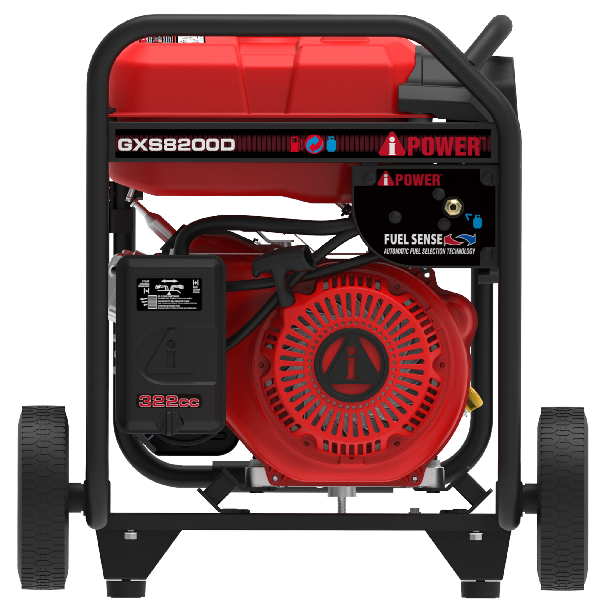 GXS8200D 8200-Watt Dual Fuel Generator