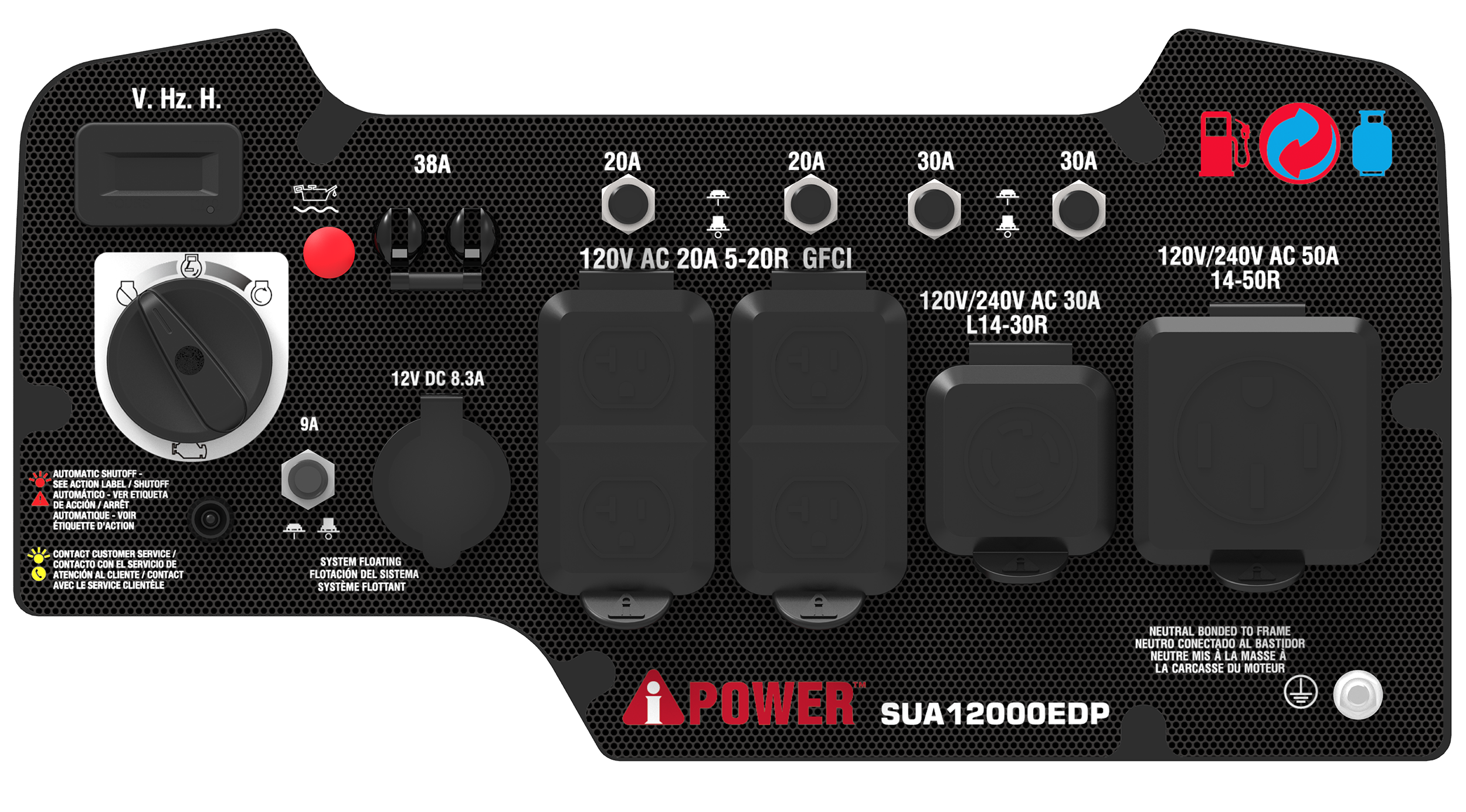 SUA12000EDP Dual Fuel Generator