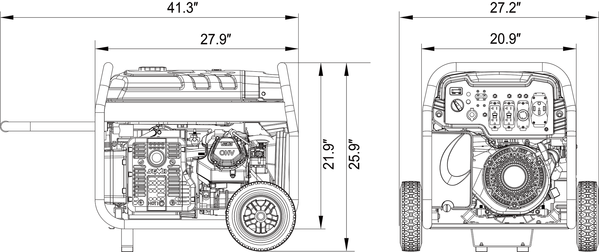 SUA12000EDP Dual Fuel Generator