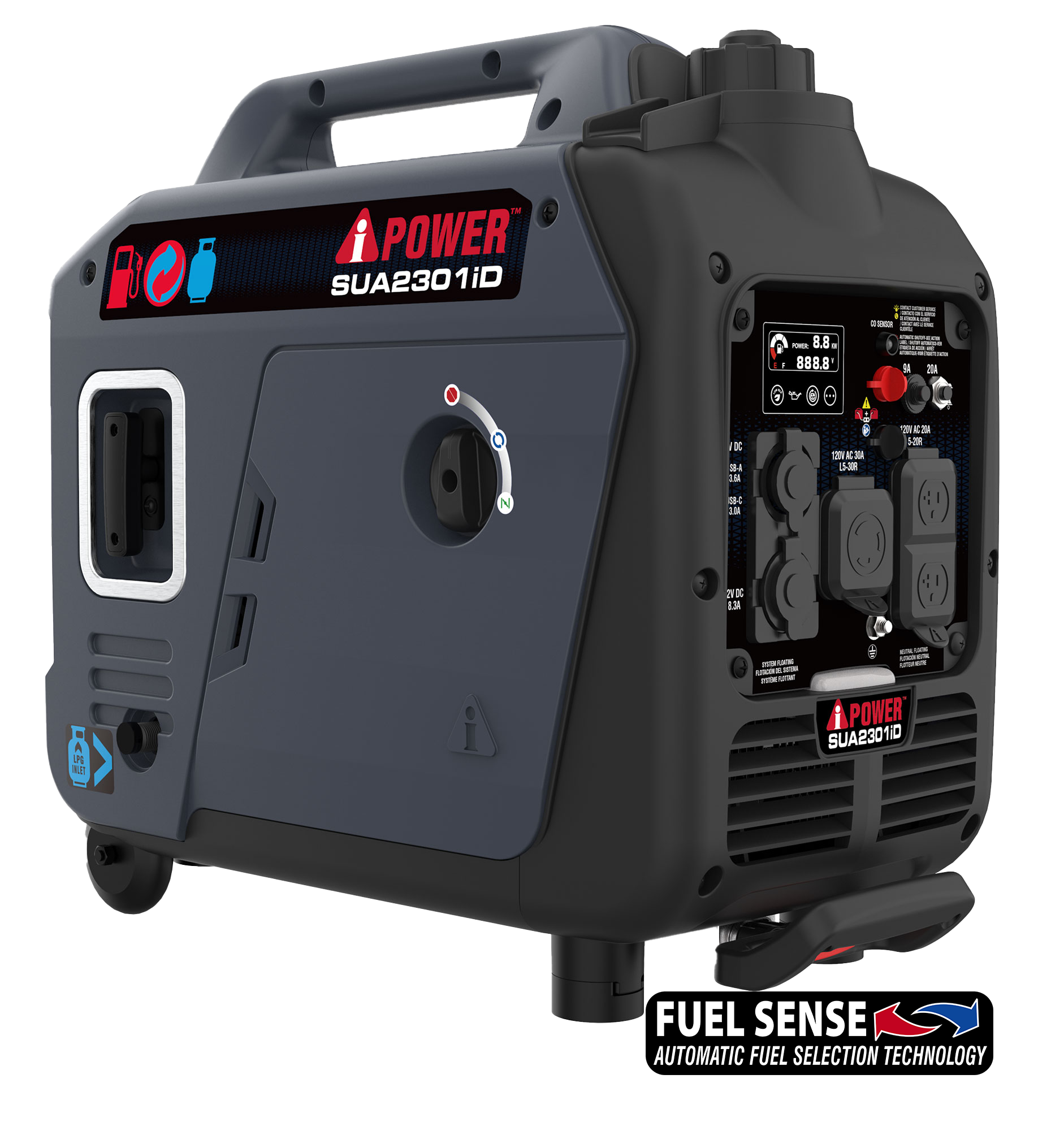 SUA2301iD Dual Fuel Inverter Generator