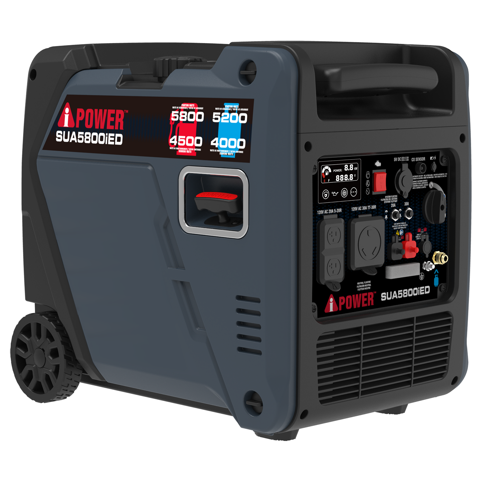 SUA5800iED Dual Fuel Inverter Generator