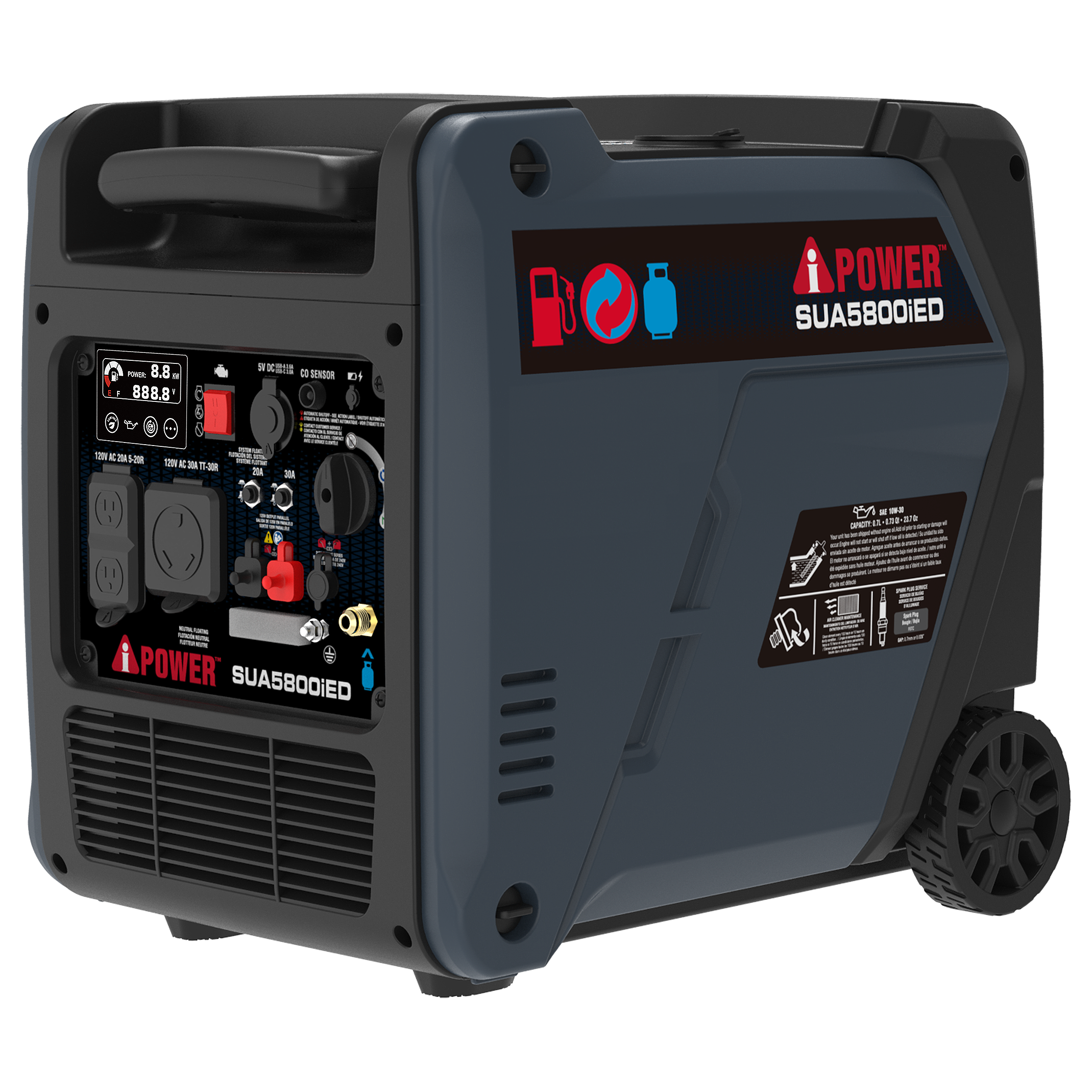 SUA5800iED Dual Fuel Inverter Generator