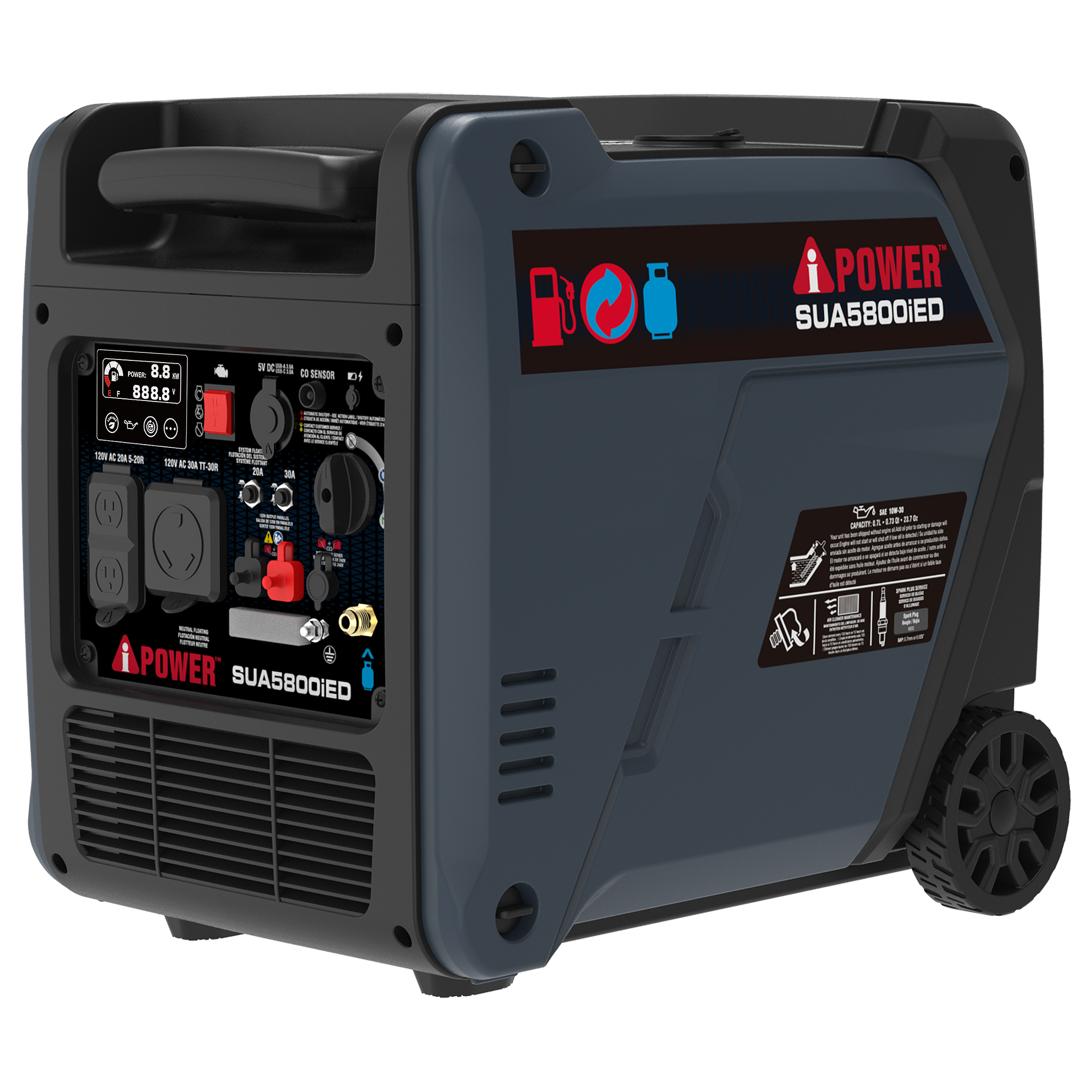 SUA5800iED Dual Fuel Inverter Generator