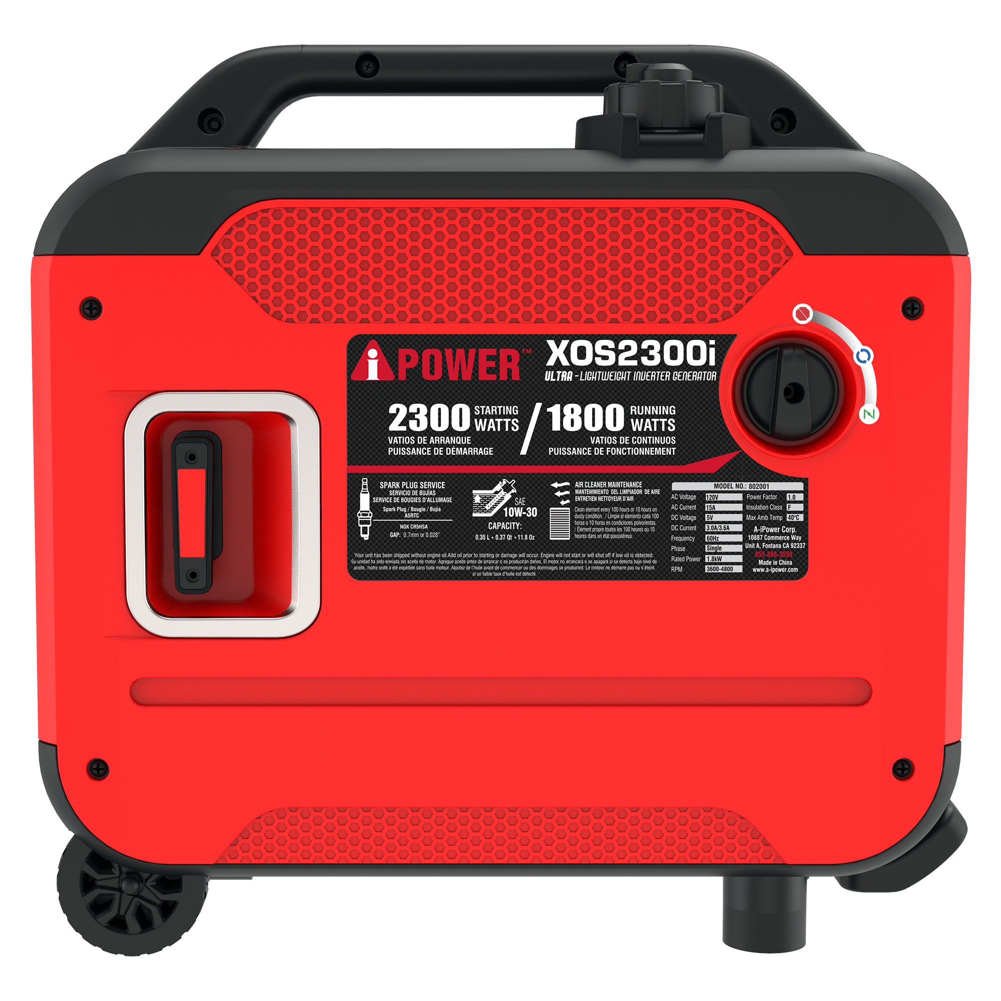 XOS2300i Ultra Lightweight Inverter Generator