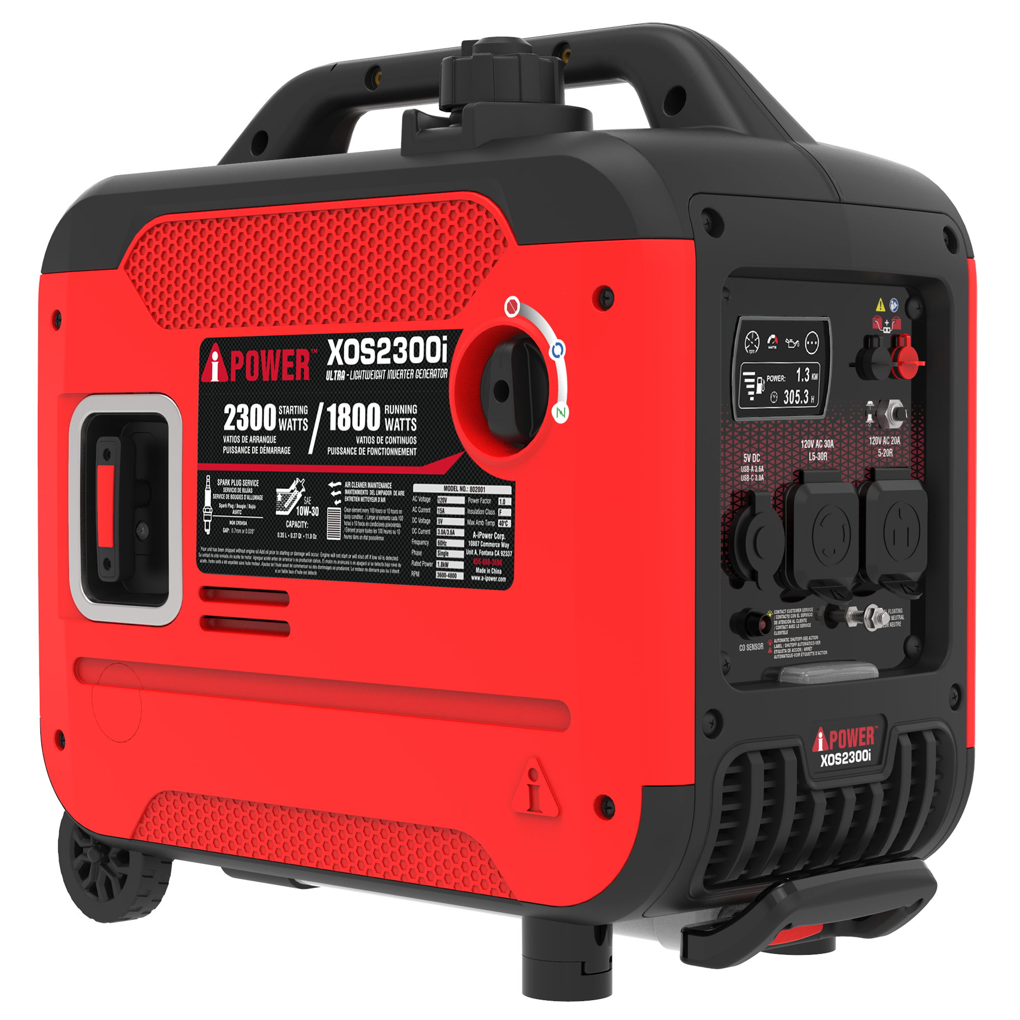 XOS2300i Ultra Lightweight Inverter Generator