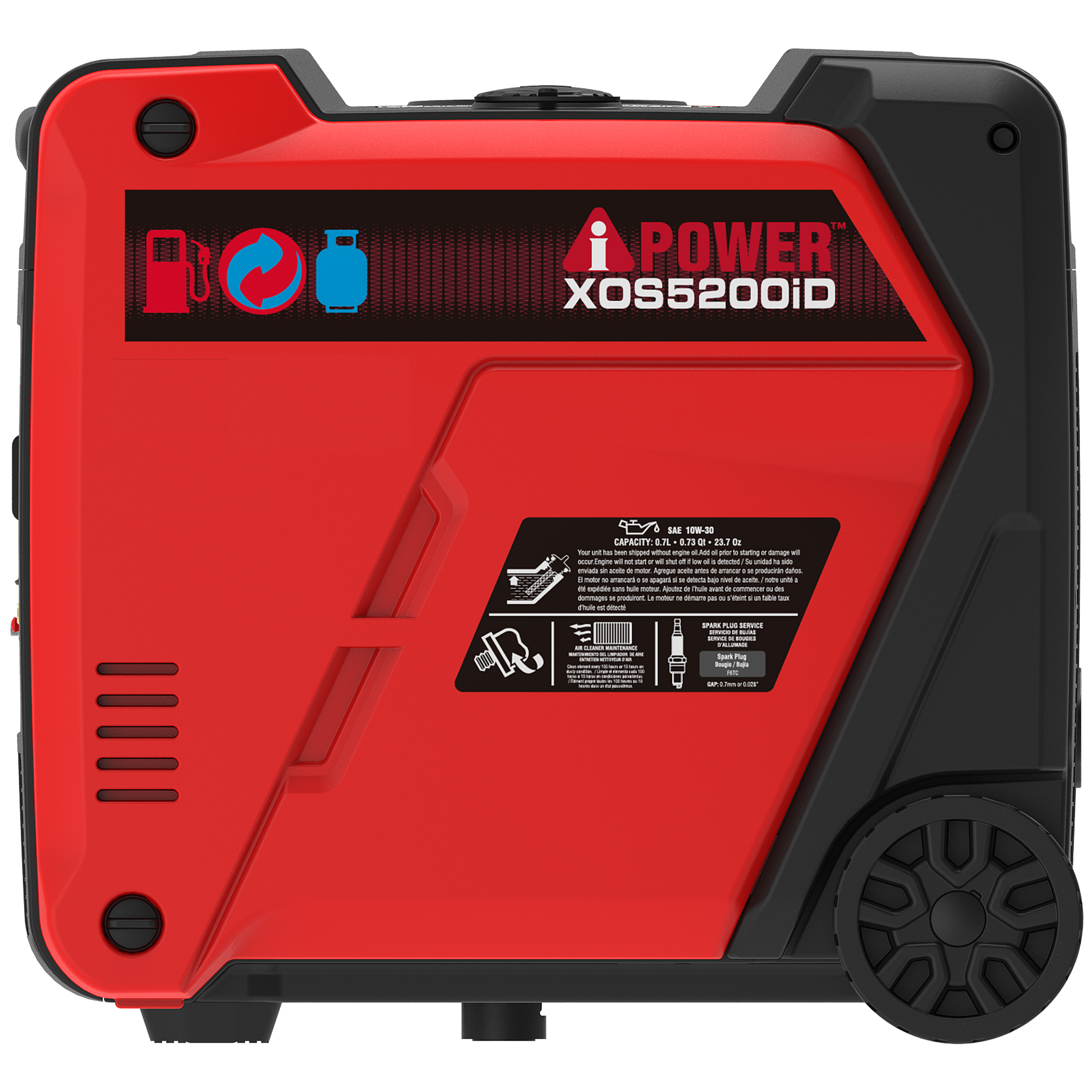 XOS5200iD 5200-Watt Dual Fuel Inverter Generator