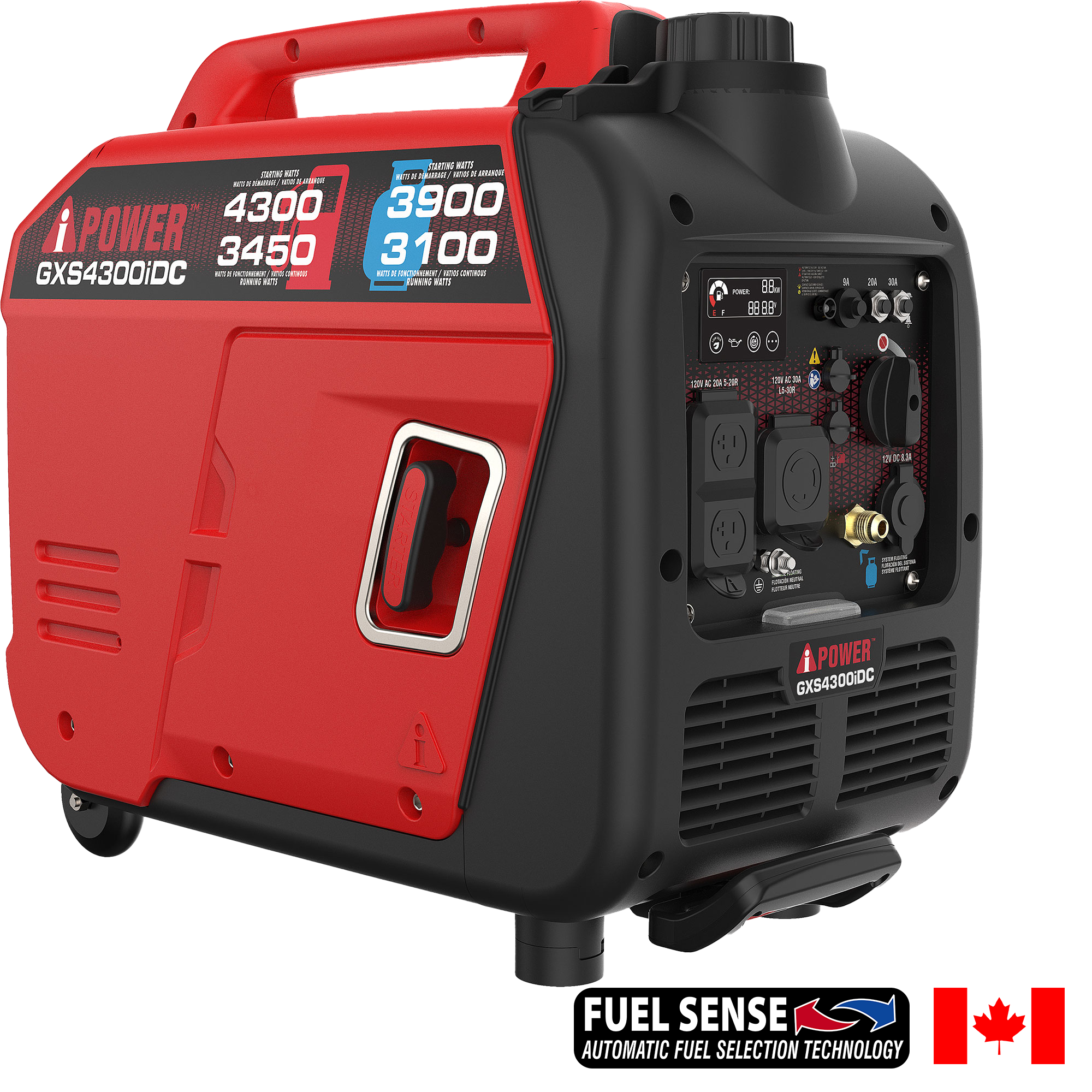 GXS4300iDC - Dual Fuel Inverter Generator