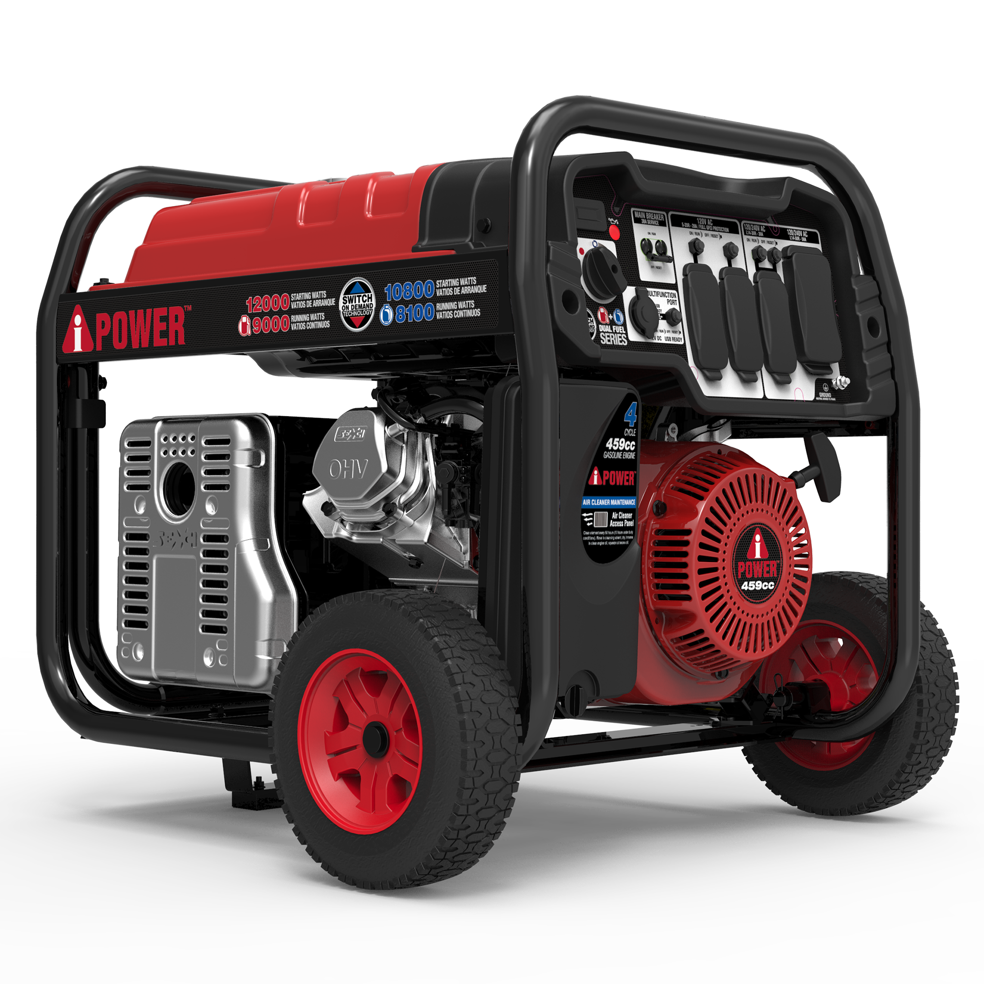 SUA12000ED - 12000 Watt<br> Dual Fuel Portable Generator