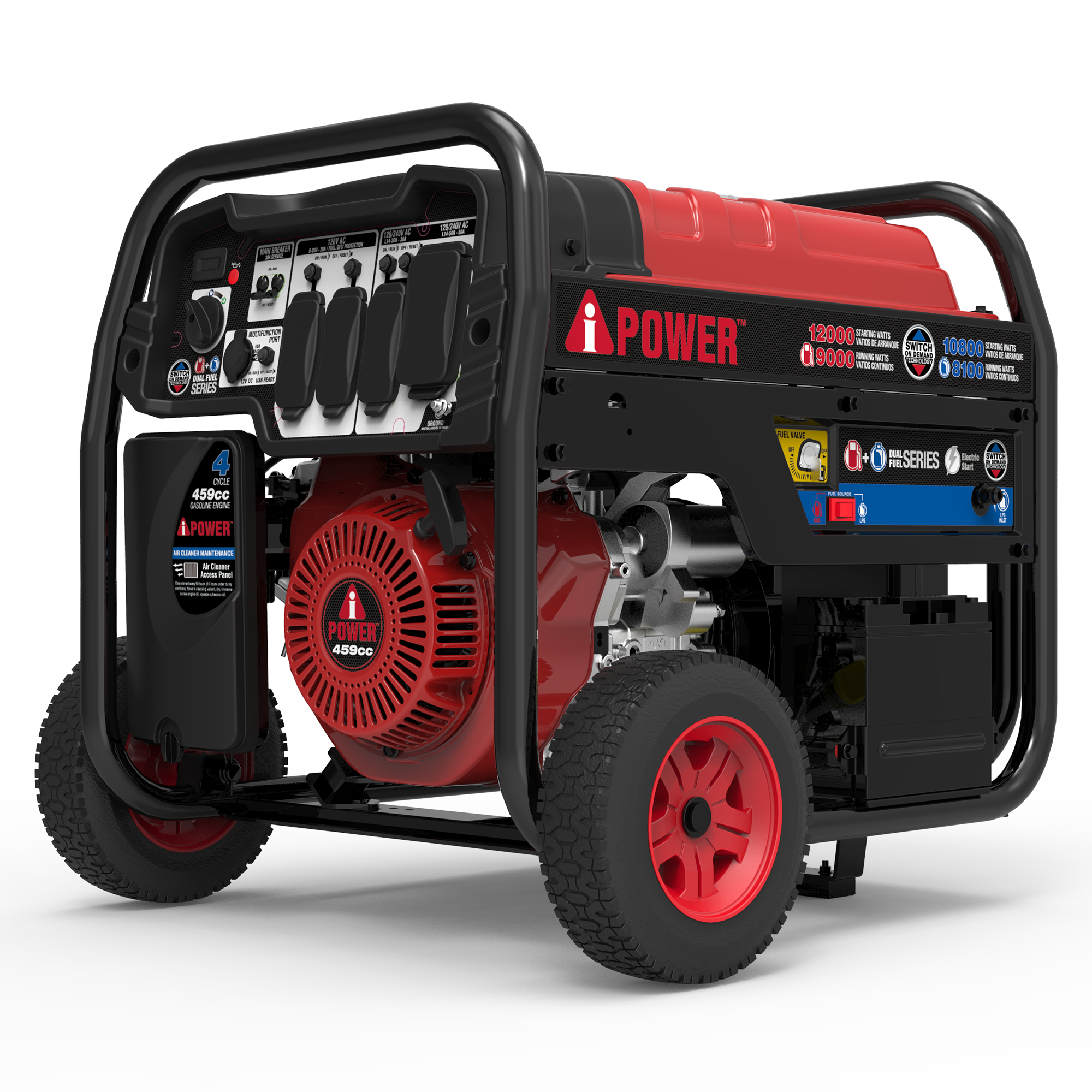 SUA12000ED - 12000 Watt<br> Dual Fuel Portable Generator