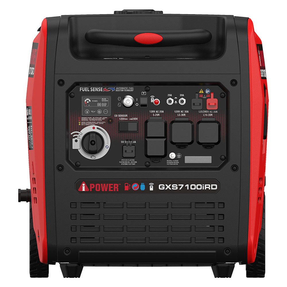 GXS7100iRD - 7100 Watt Dual Fuel With Remote Start Inverter Generator