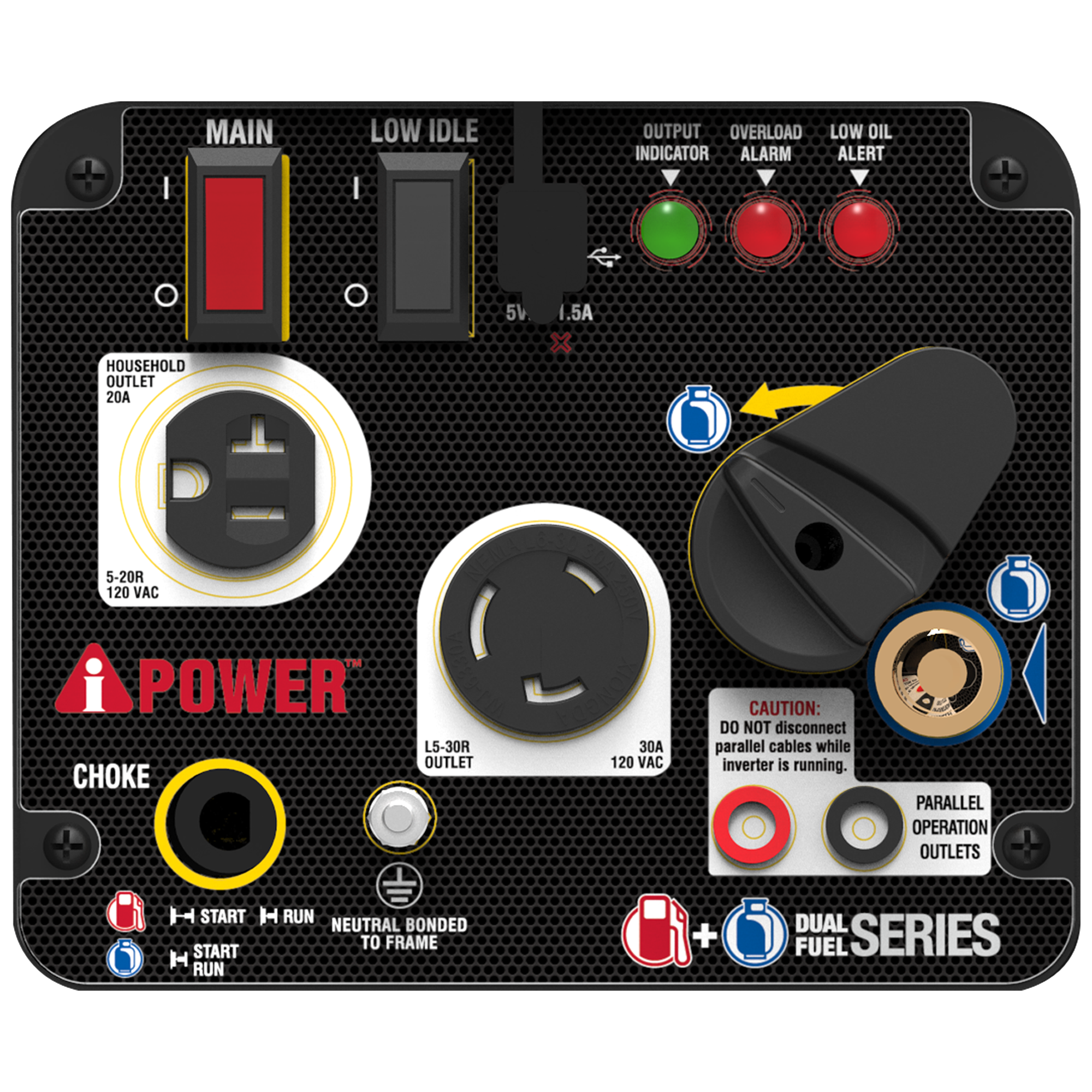SUA2000iD - 2000 Watt<br> Dual Fuel Inverter Generator