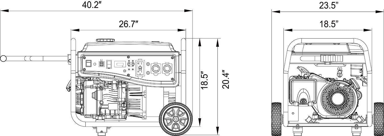 SUA6900 - 6900 Watt<br> Portable Generator
