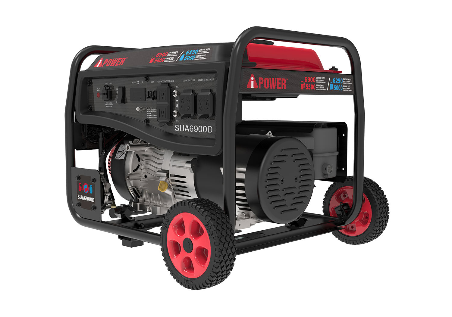 SUA6900D - 6900 Watt<br> Dual Fuel Portable Generator