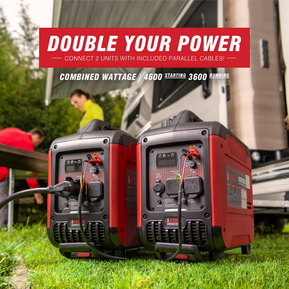 XOS2300i Ultra Lightweight Inverter Generator(Refurbished) with CO alarm and LED light