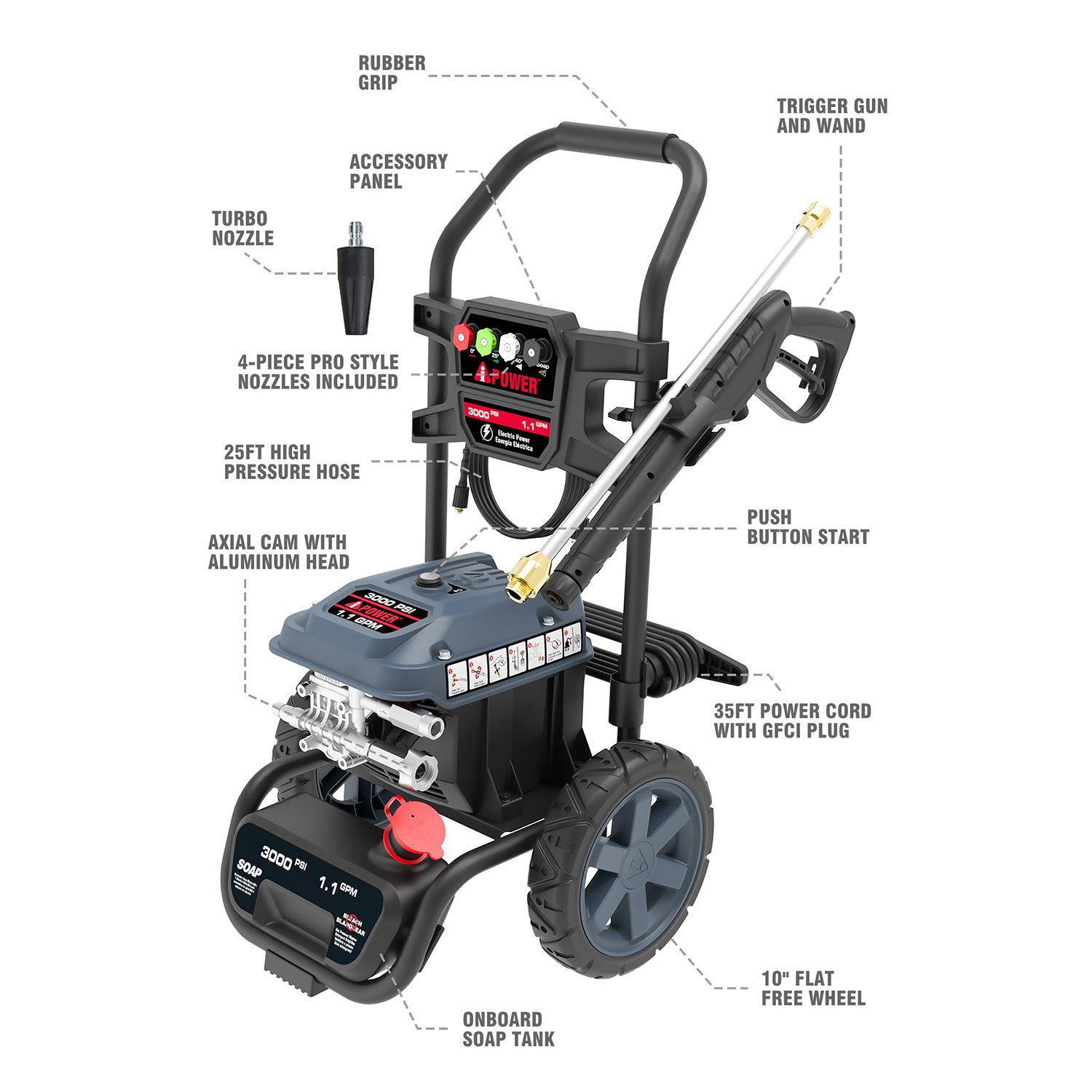 APW3000E Electric Power Washer
