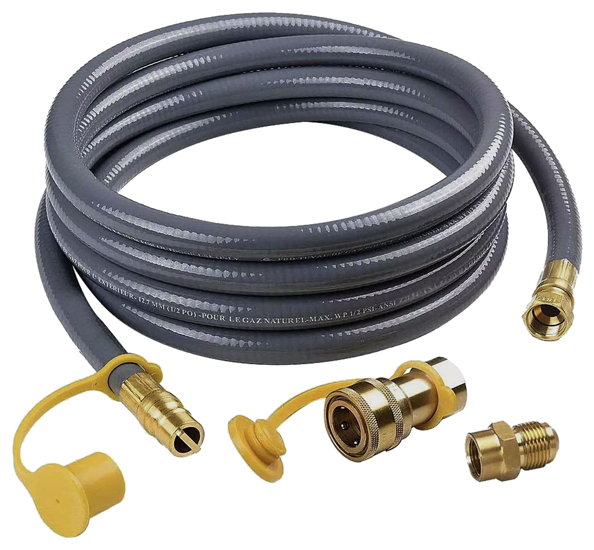 H1002 20’ Quick Connect 1/2" Natural Gas Hose Kit