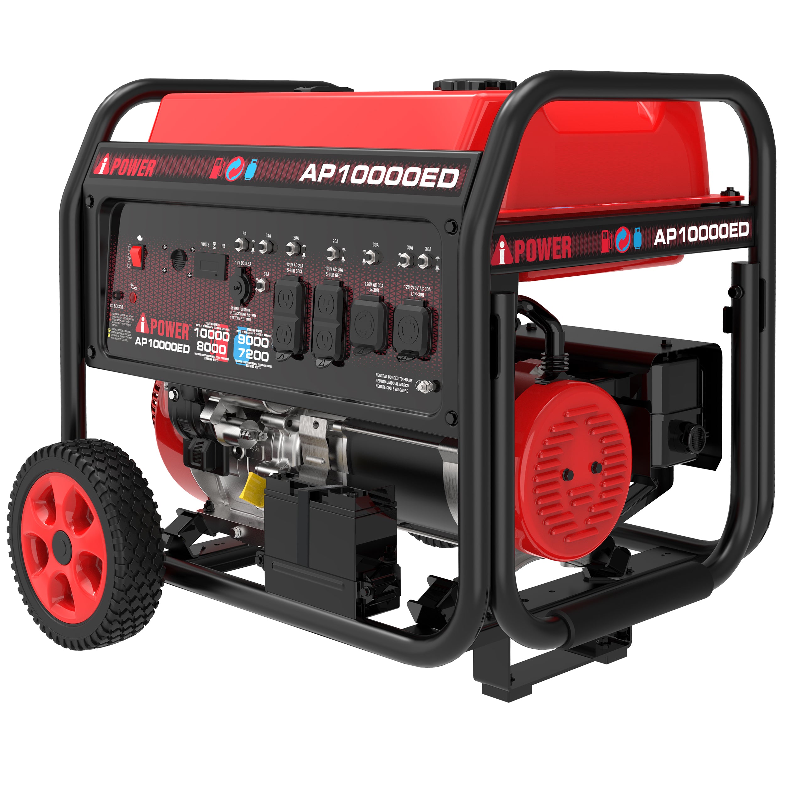 AP10000ED - A-iPower 10000 Watt Dual Fuel Generator