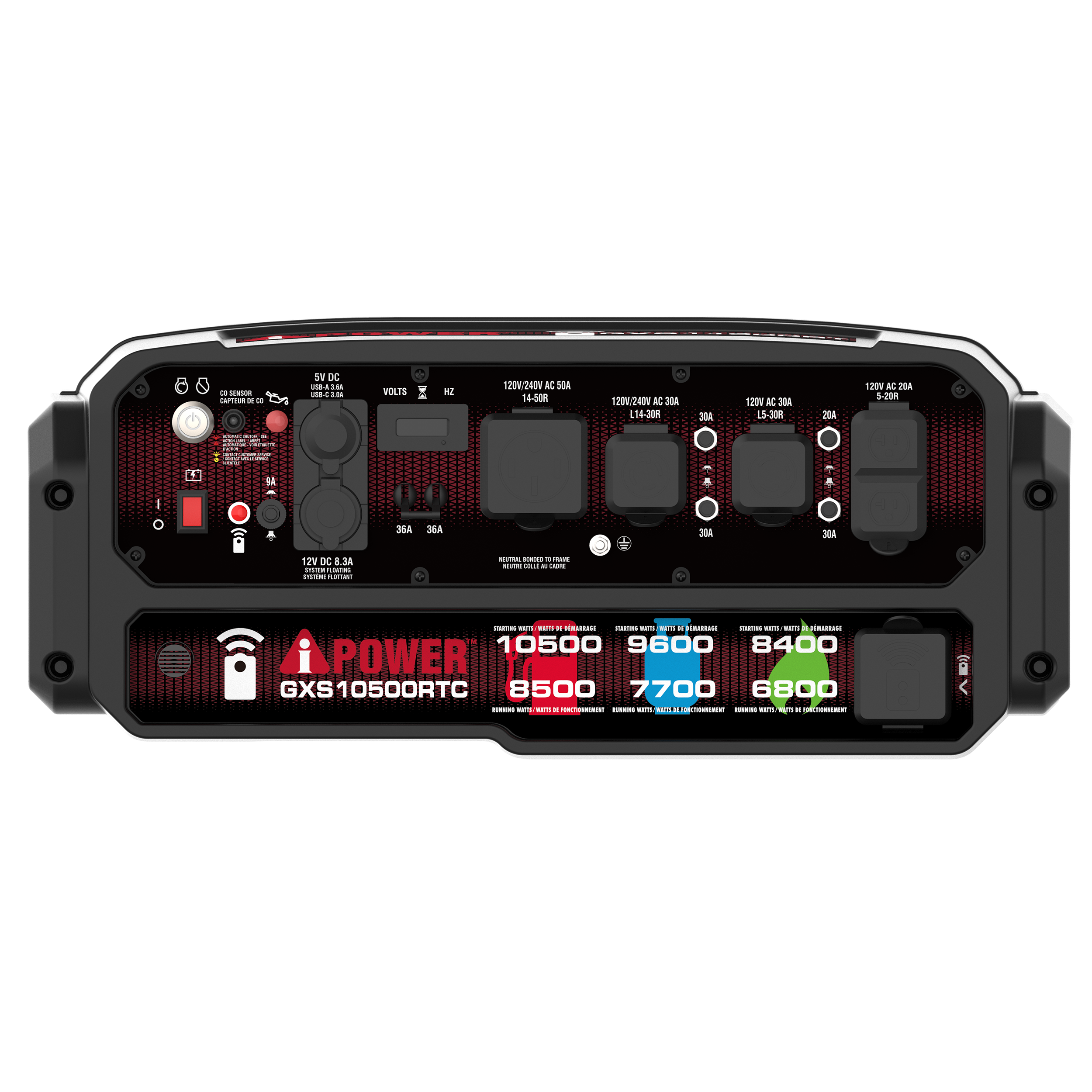 GXS10500RTC - Tri-Fuel Remote Control Generator