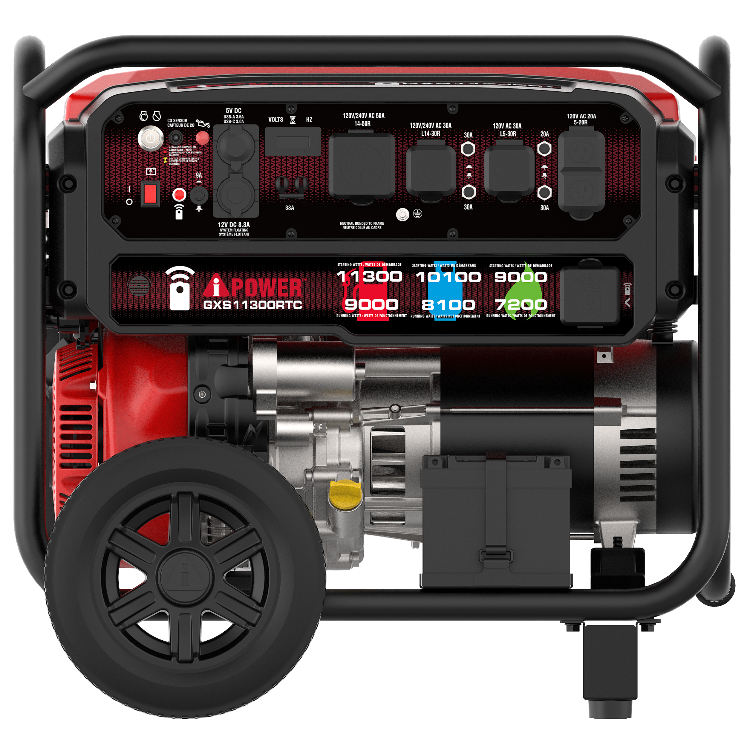 GXS11300RTC - 11300 Watt Tri-Fuel Generator with Remote Start