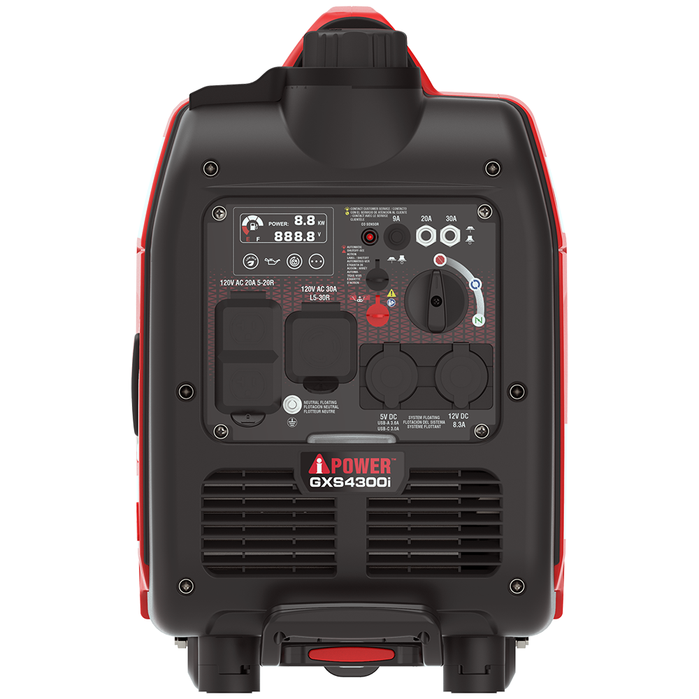 3500W / 4300W Portable Inverter Generator with CO Alert GXS4300i