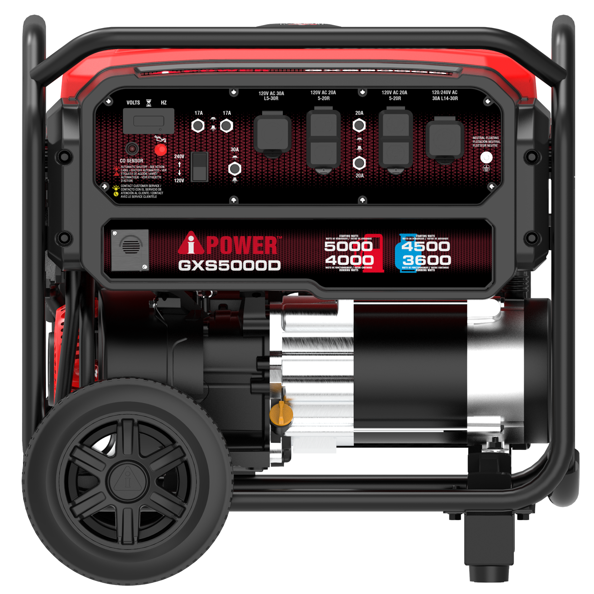 GXS5000D Dual Fuel Portable Generator