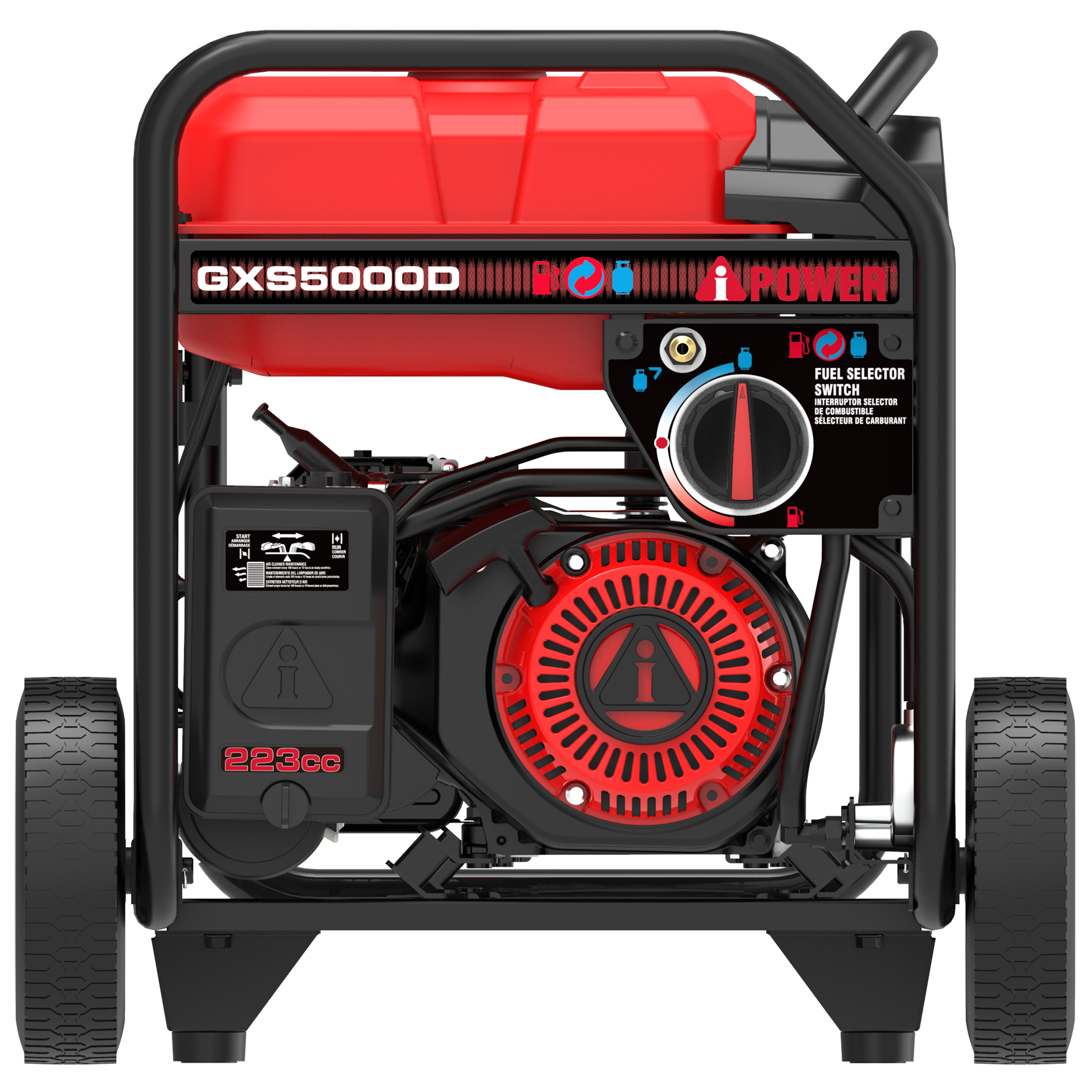 GXS5000D Dual Fuel Portable Generator