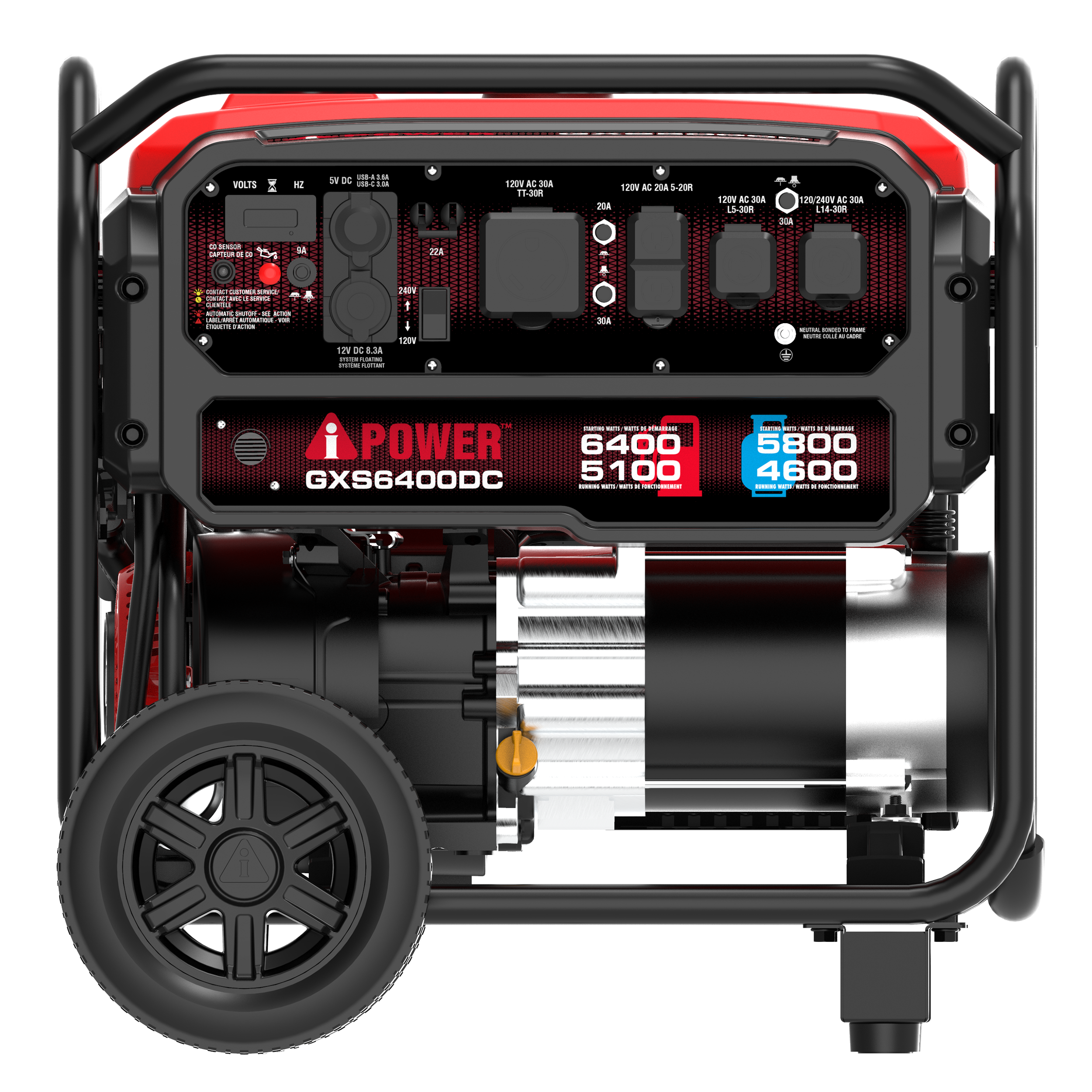 GXS6400DC - Dual Fuel Portable Generator