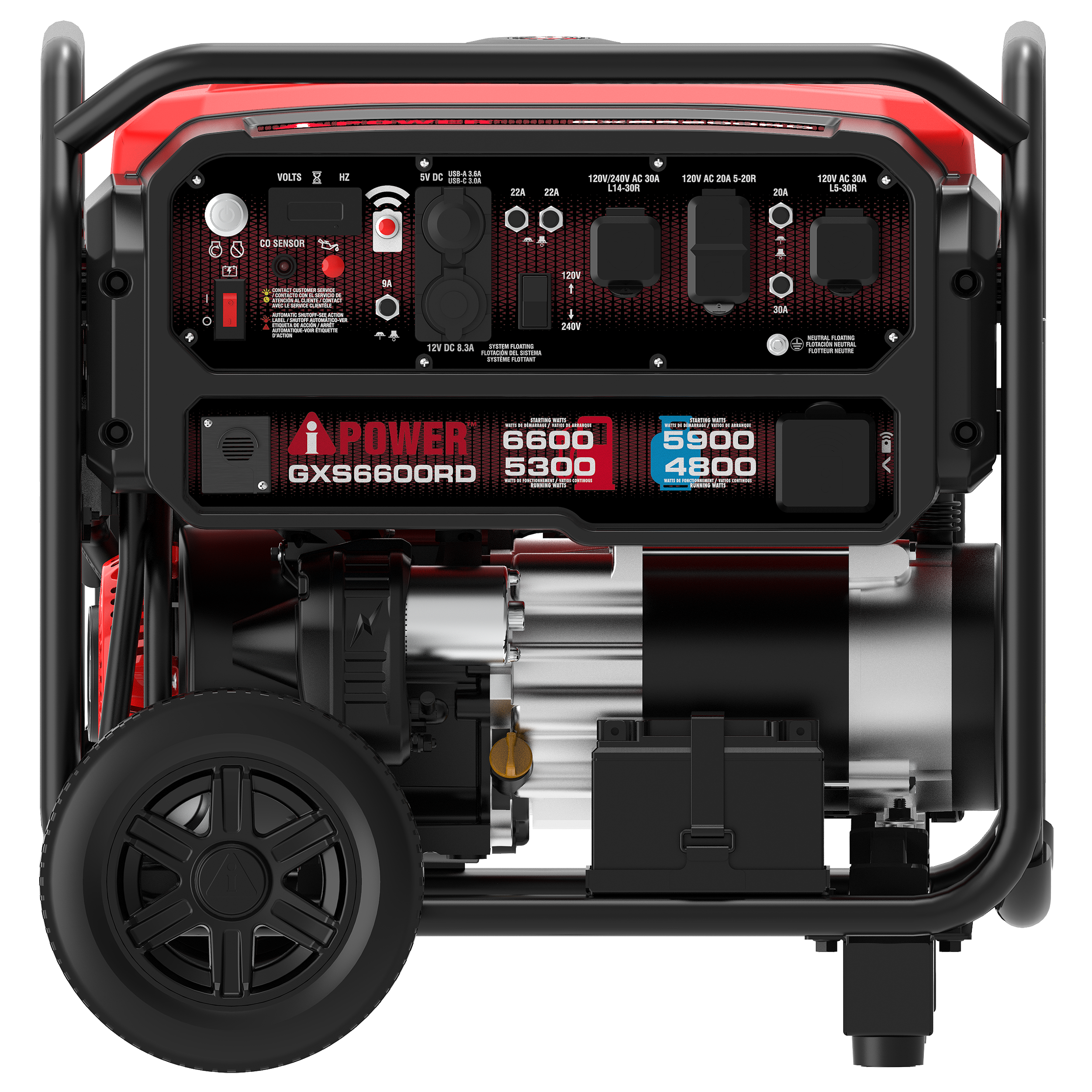 GXS6600RD Remote Dual Fuel Portable Generator