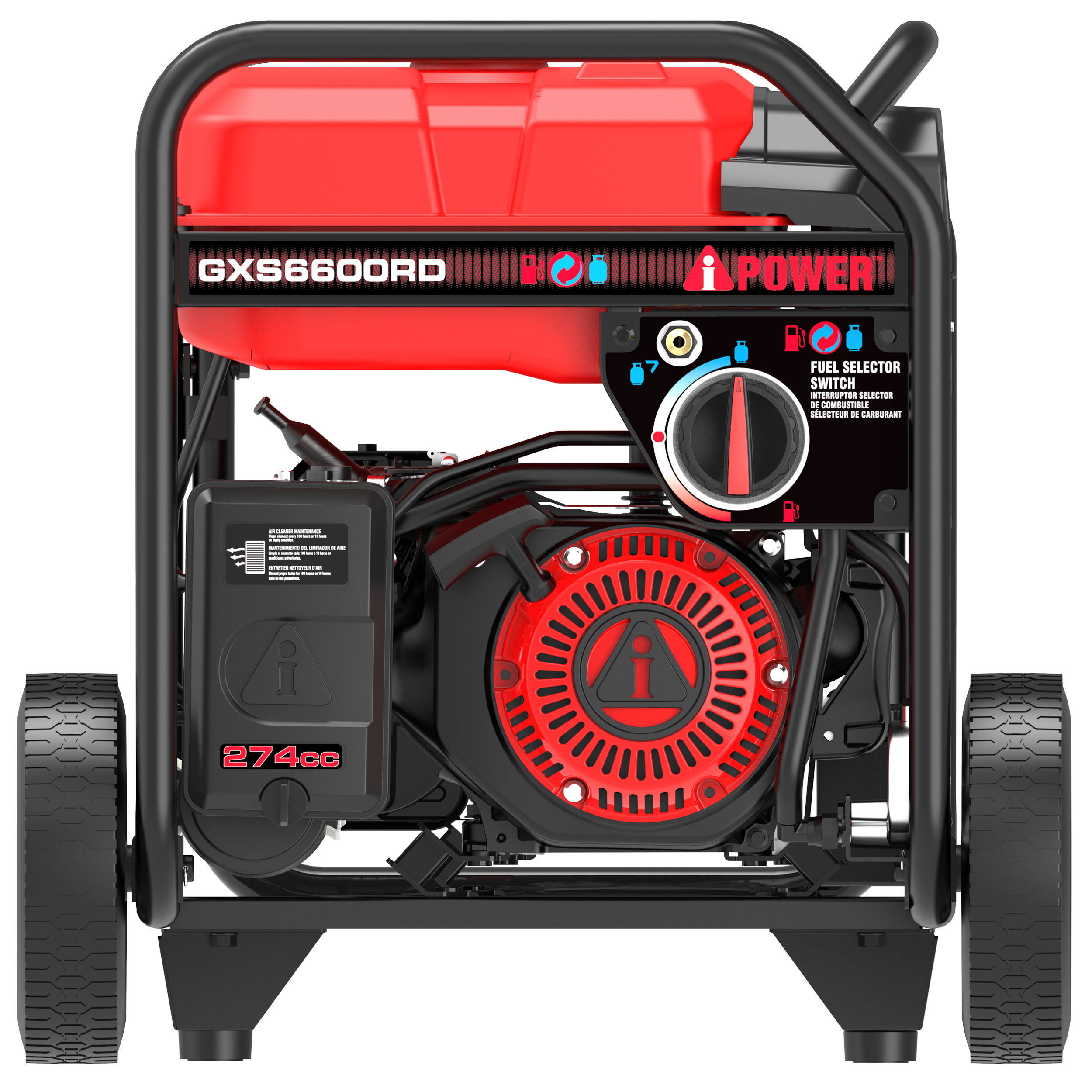 GXS6600RD Remote Dual Fuel Portable Generator