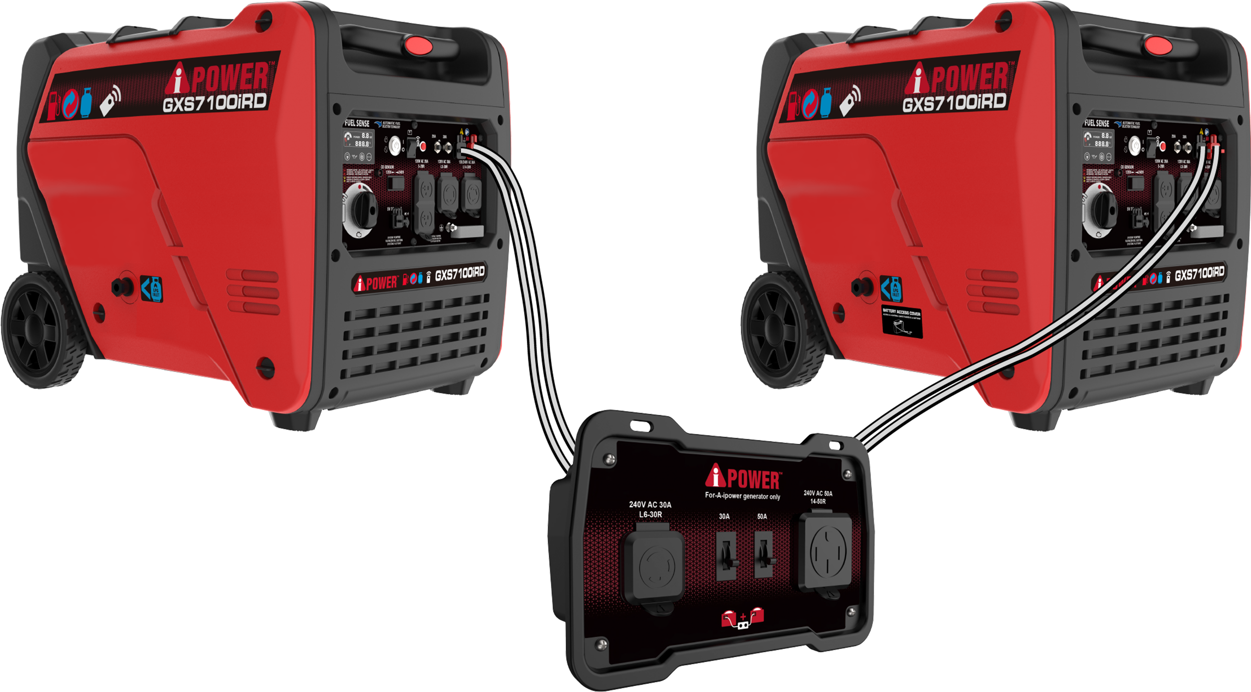 GXS7100iRDC Dual Fuel Remote Control Generator