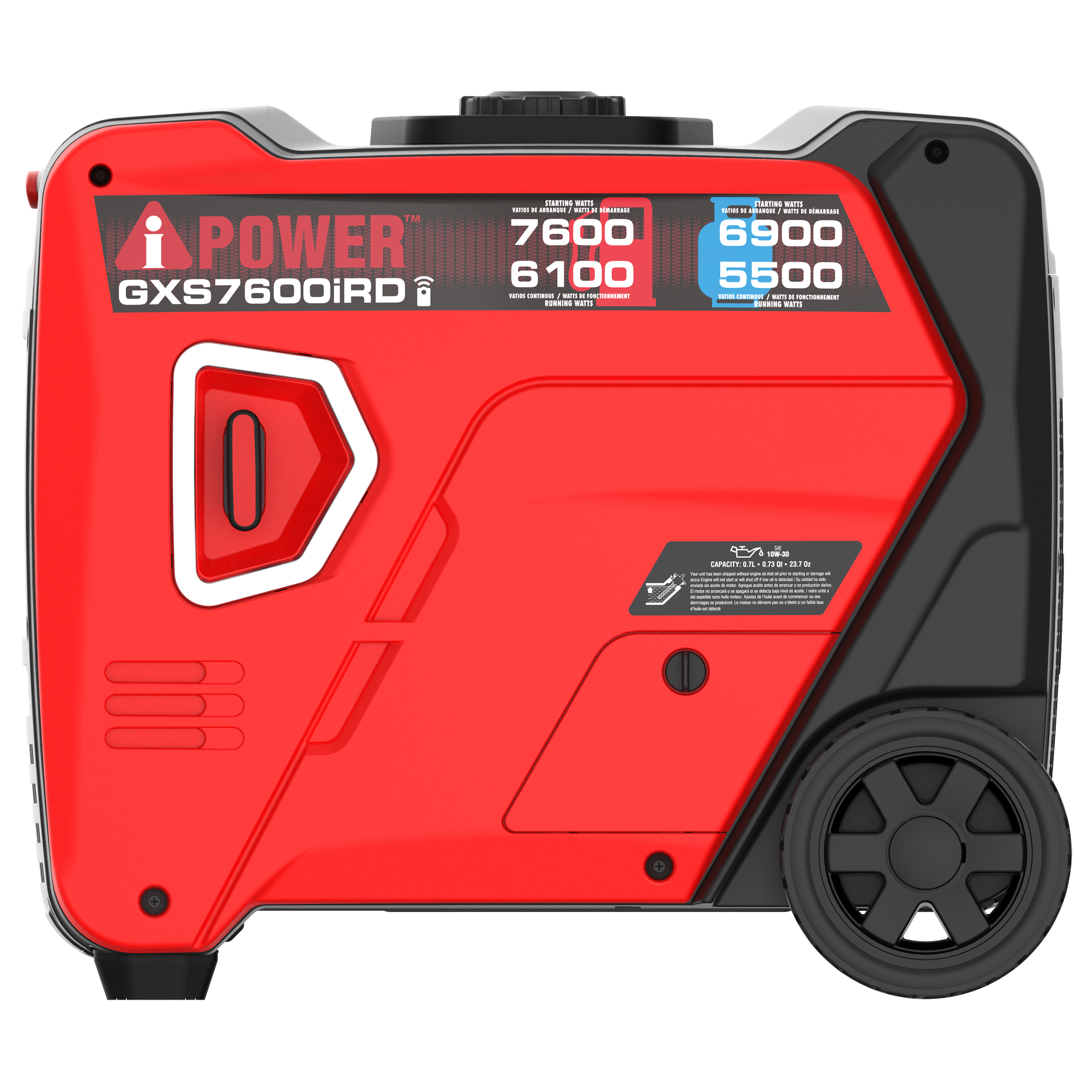 GXS7600iRD - Dual Fuel, Remote Start Inverter Generator