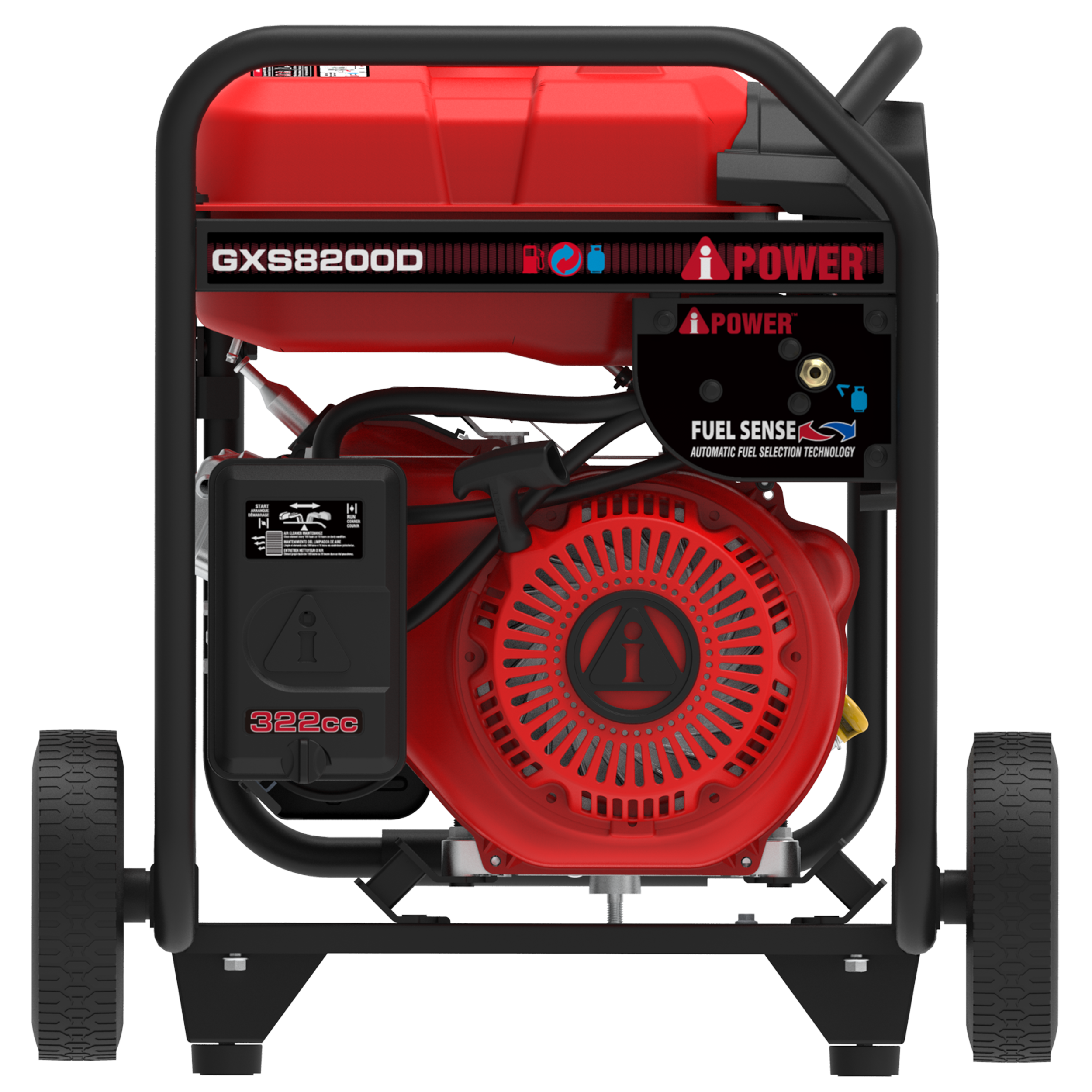 GXS8200D 8200-Watt Dual Fuel Generator