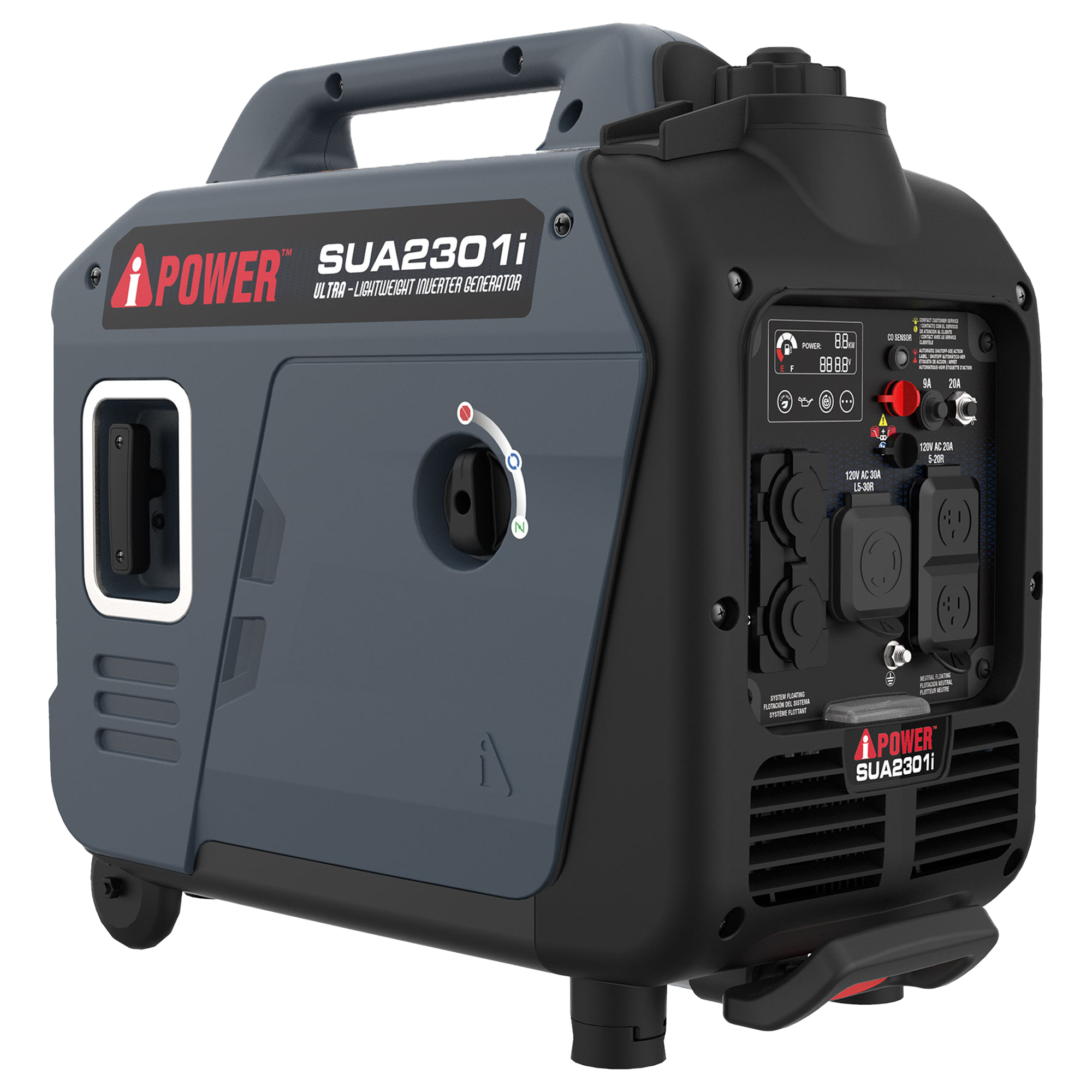 A-iPower 2300 Watts Portable Inverter Generator , Super Quiet & Lightweight A-iPower SUA2301i for Camping, RV, Home Backup