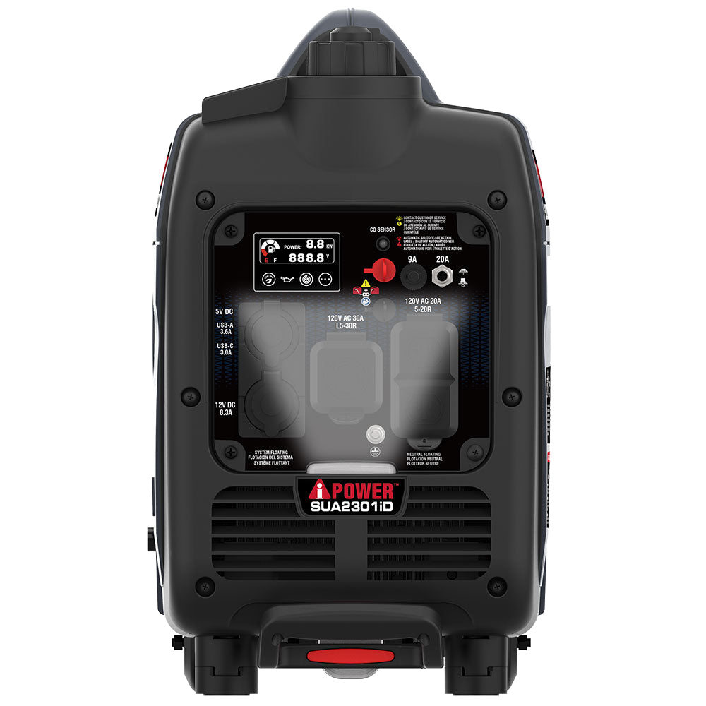 A-iPower 2300W Dual Fuel Portable Inverter Generator With CO Alert