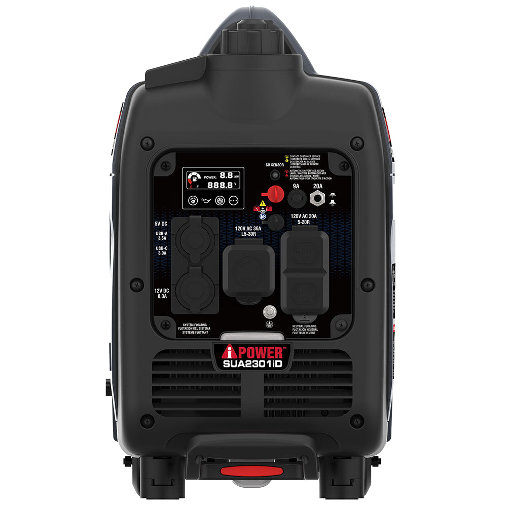 A-iPower 2300W Dual Fuel Portable Inverter Generator With CO Alert