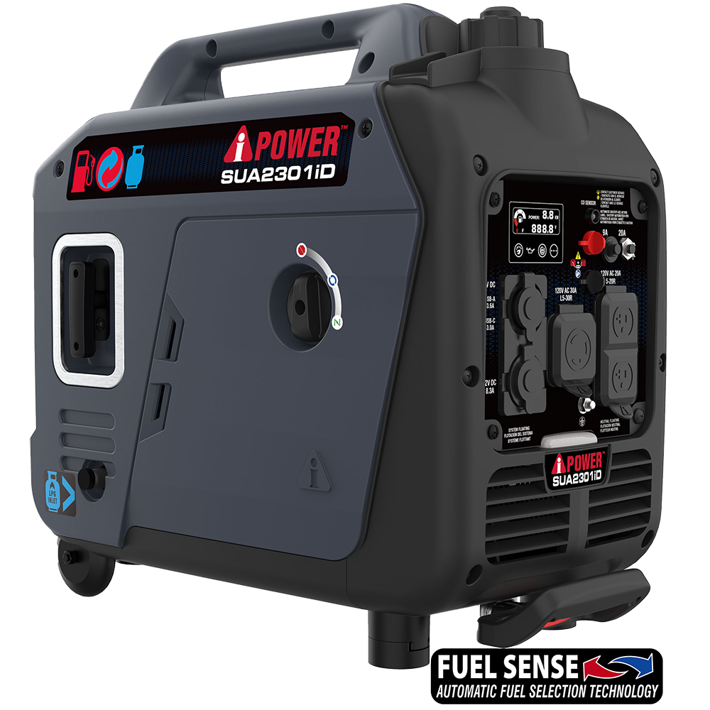 A-iPower 2300W Dual Fuel Portable Inverter Generator With CO Alert