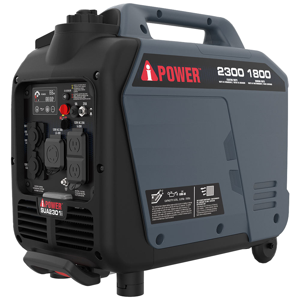 A-iPower 2300 Watts Portable Inverter Generator , Super Quiet & Lightweight A-iPower SUA2301i for Camping, RV, Home Backup