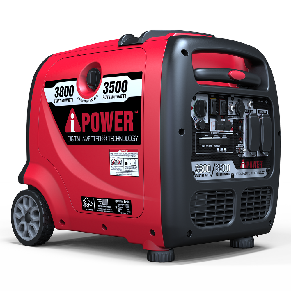 A-iPower 3800W Portable Inverter Generator Quiet Gas Powered 3500 Running Watts for Home Backup RV Camping SUA3800i