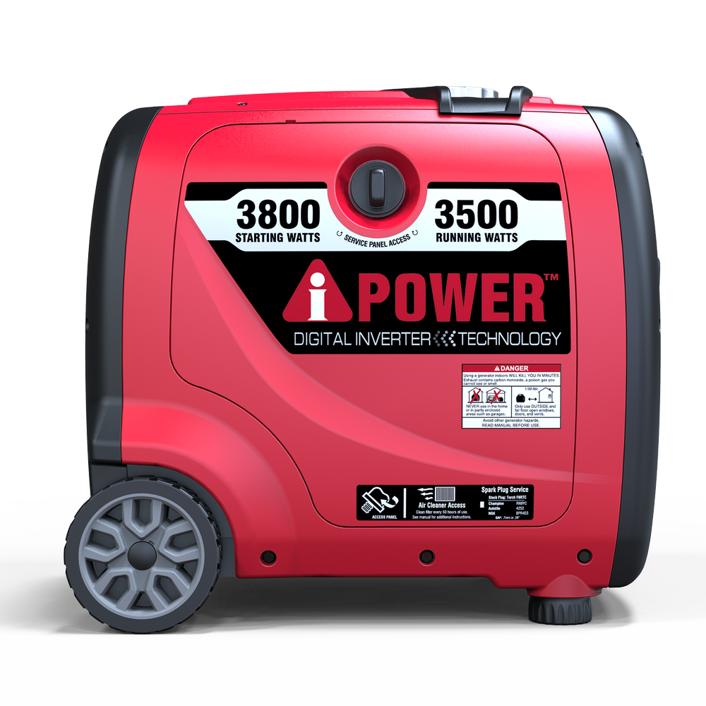 A-iPower 3800W Portable Inverter Generator Quiet Gas Powered 3500 Running Watts for Home Backup RV Camping SUA3800i