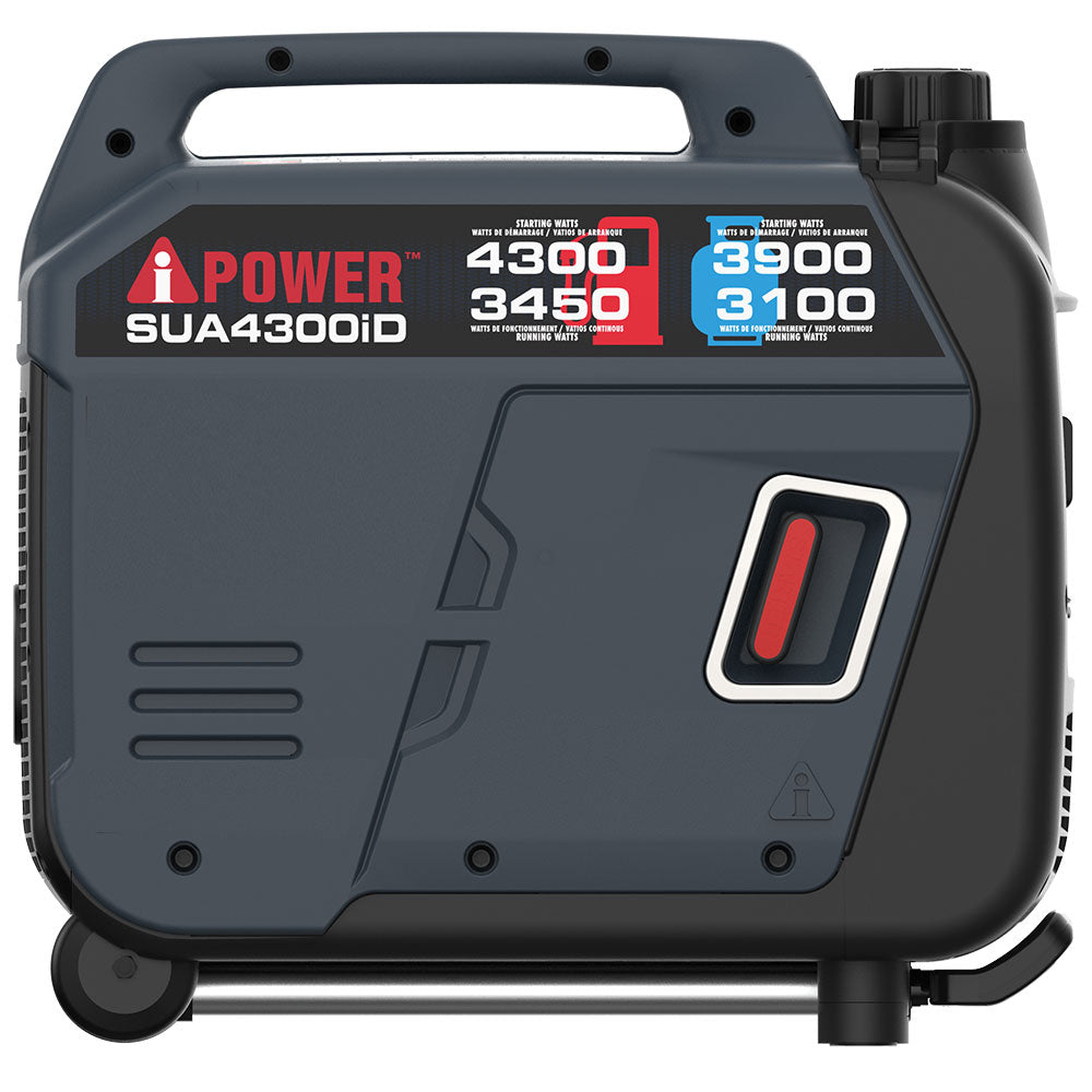 4300W Dual Fuel Portable Inverter Generator With CO Alert & & Llluminated