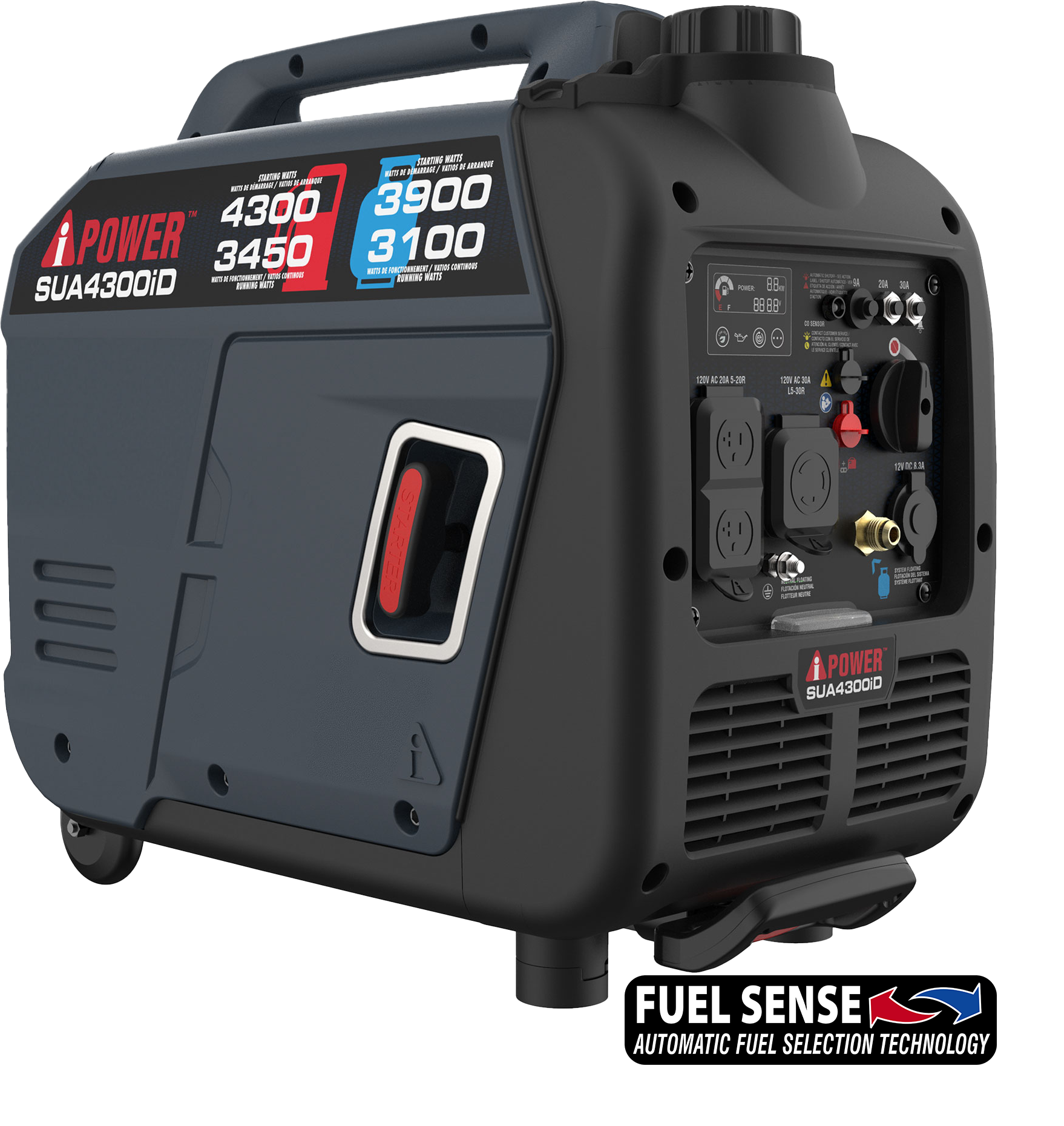 SUA4300iD Dual Fuel Inverter Generator