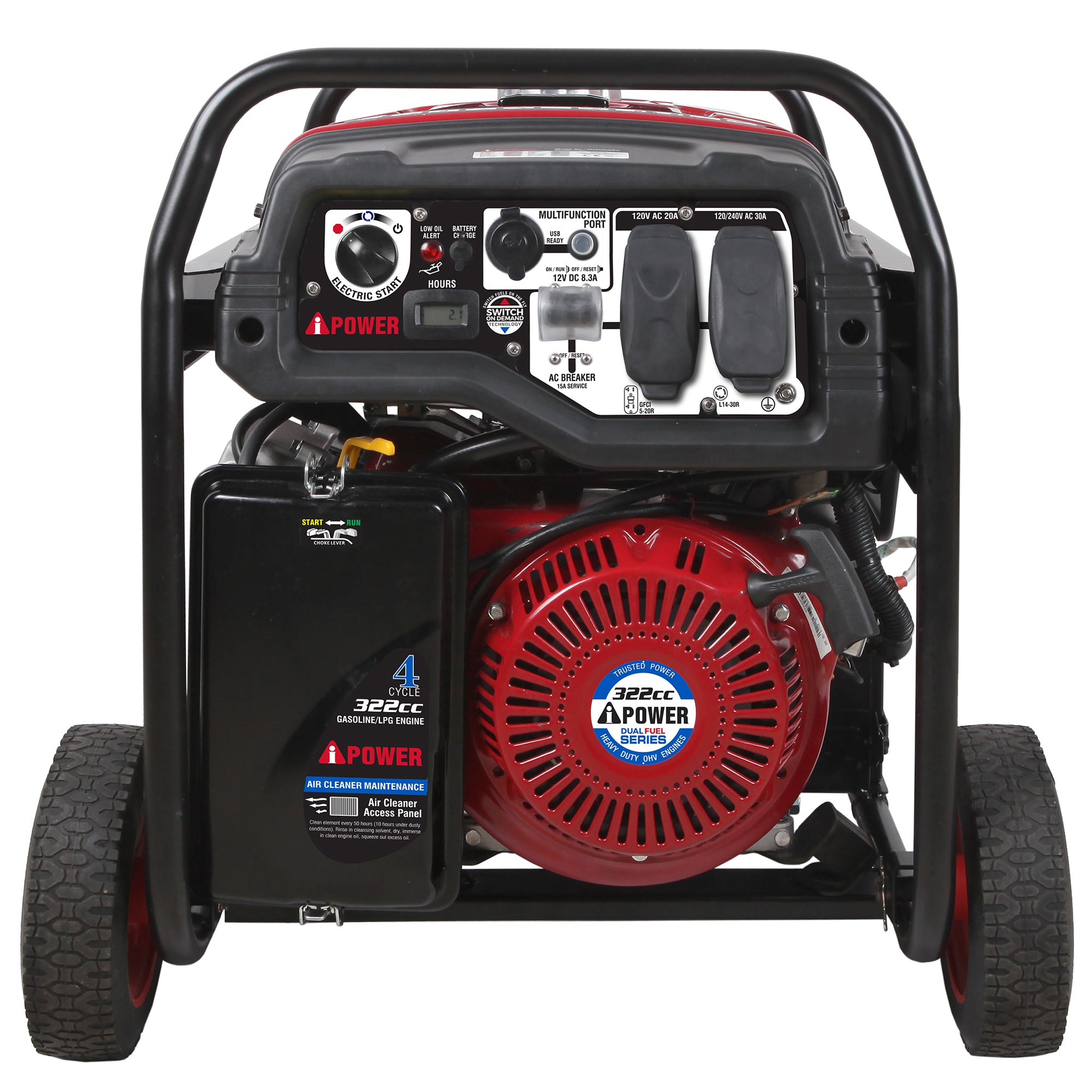 SUA6000ED Dual Fuel 6000-Watt Gasoline Generator