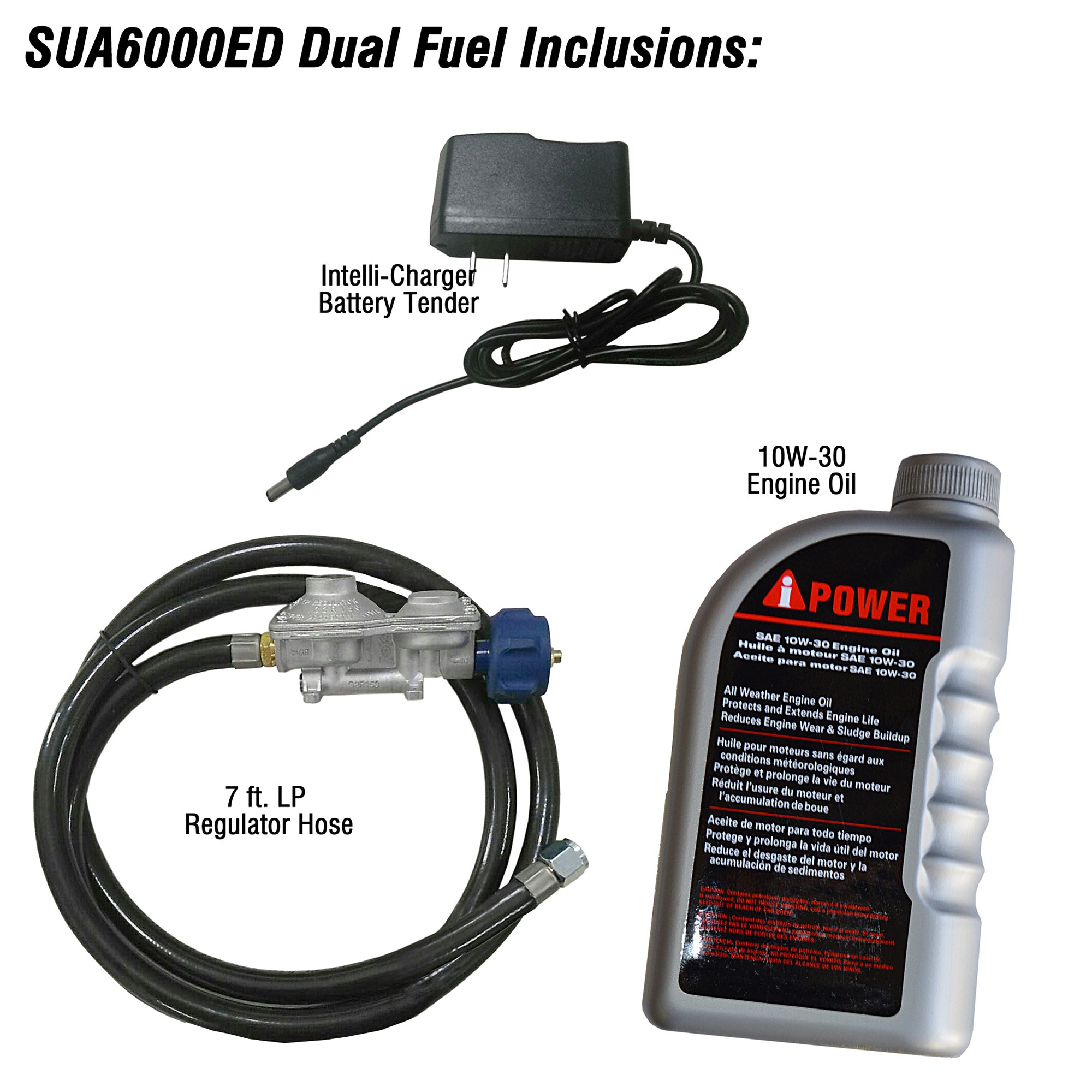 SUA6000ED Dual Fuel 6000-Watt Gasoline Generator